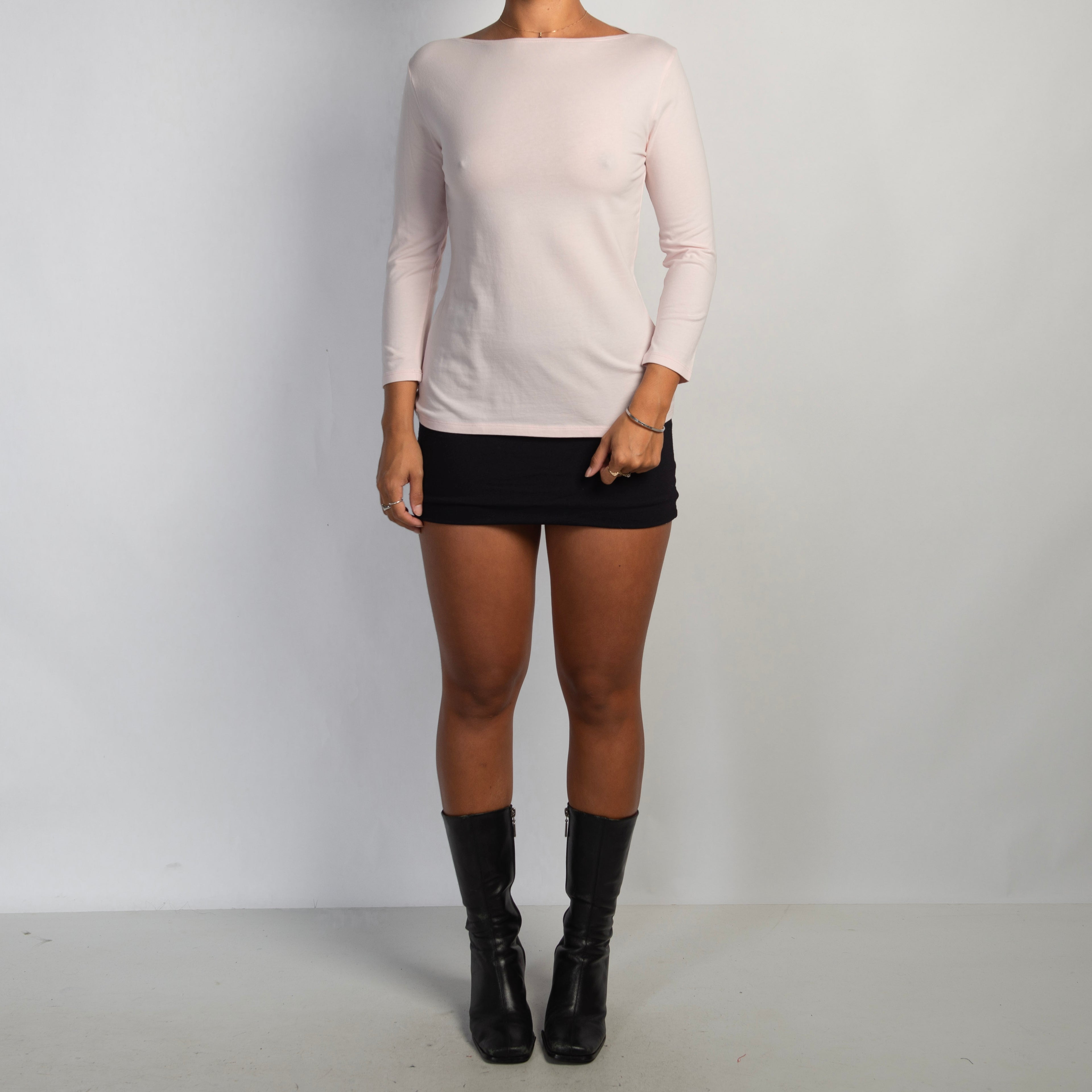 BABY PINK 3/4 SLEEVE TOP