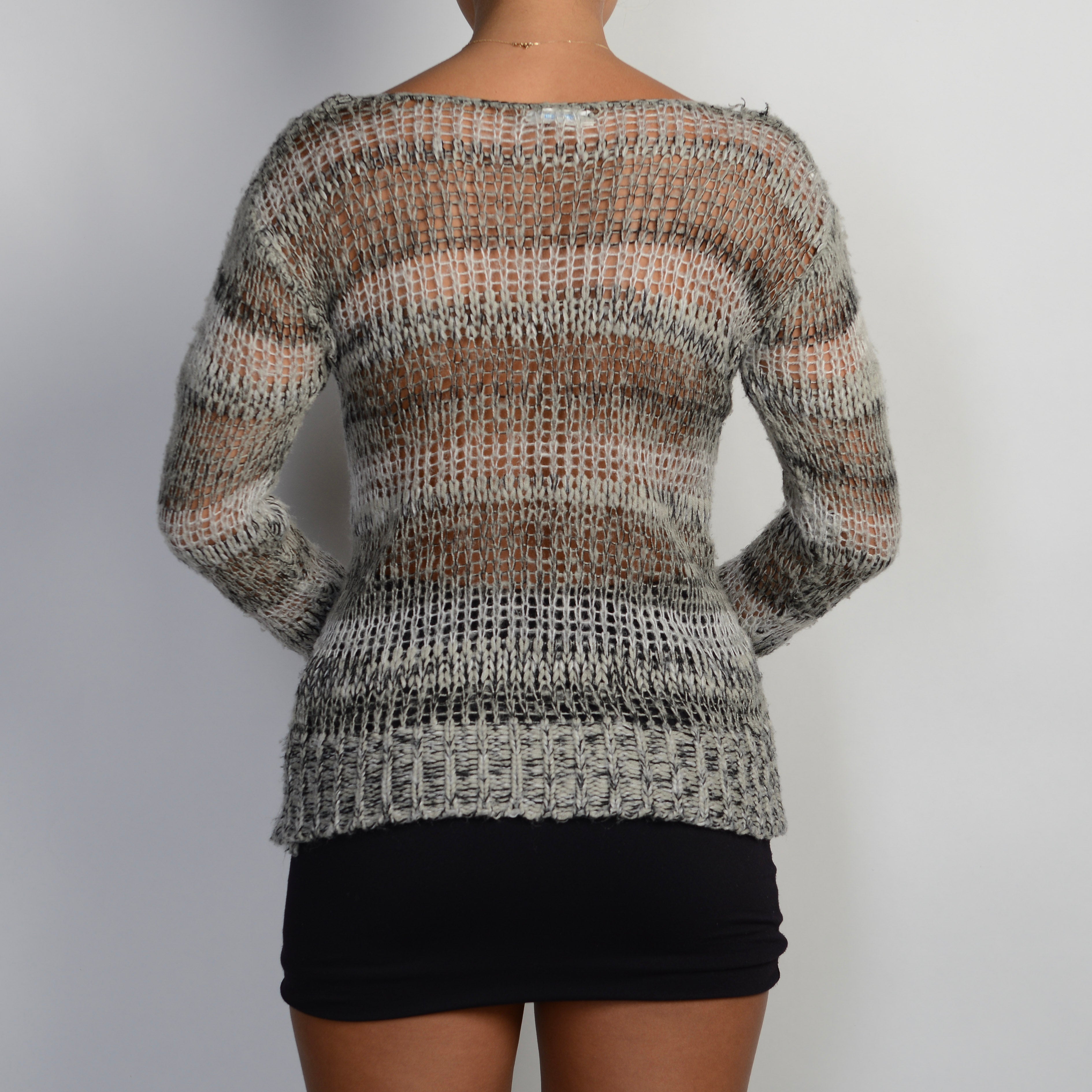 MARLE KNIT LONG SLEEVE TOP