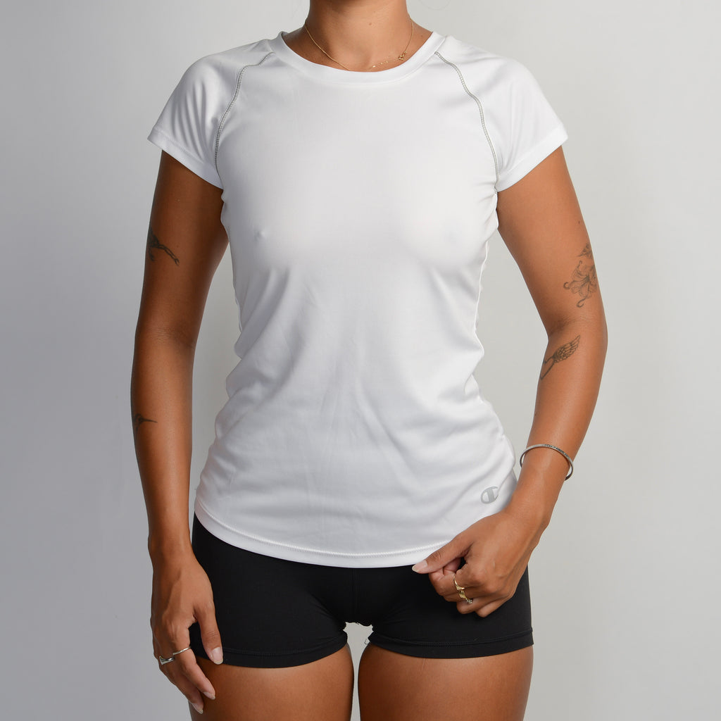 WHITE ACTIVE TEE