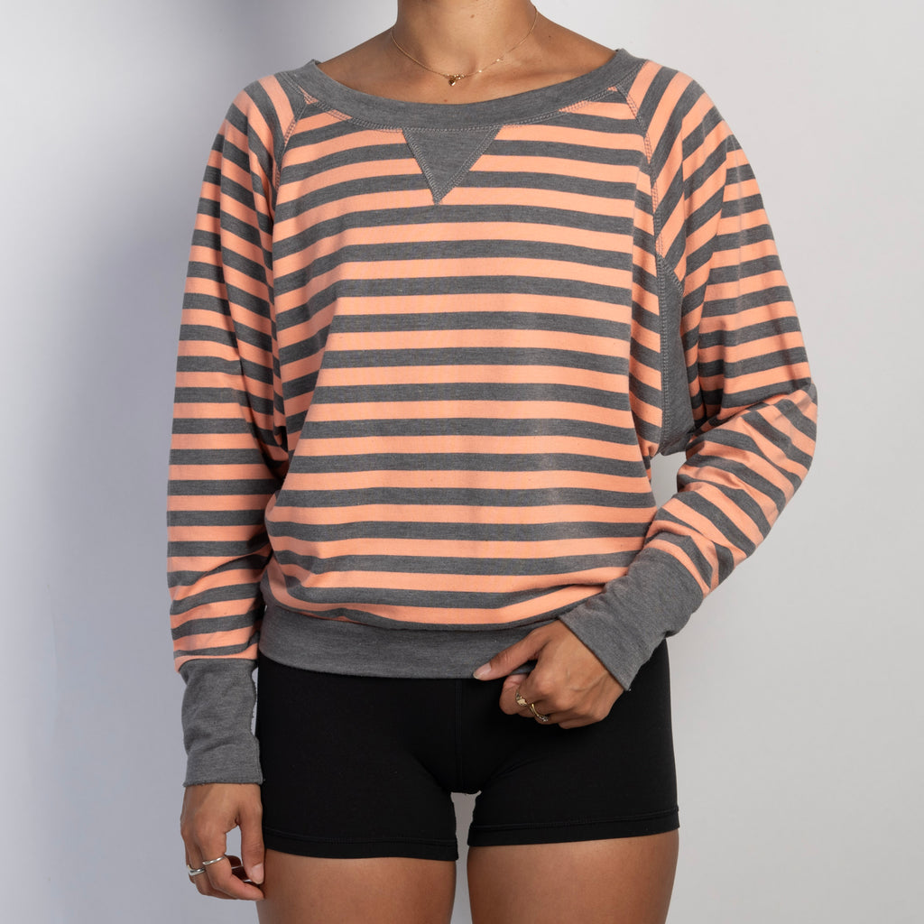 PEACH STRIPE TOP
