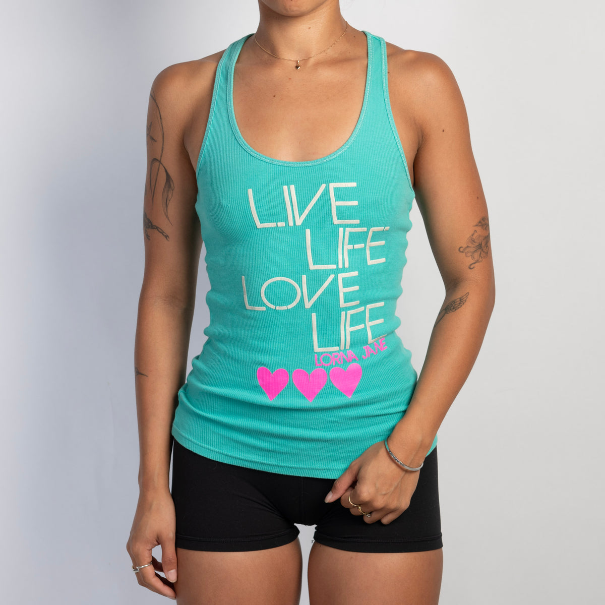 GREEN COTTON TANK TOP