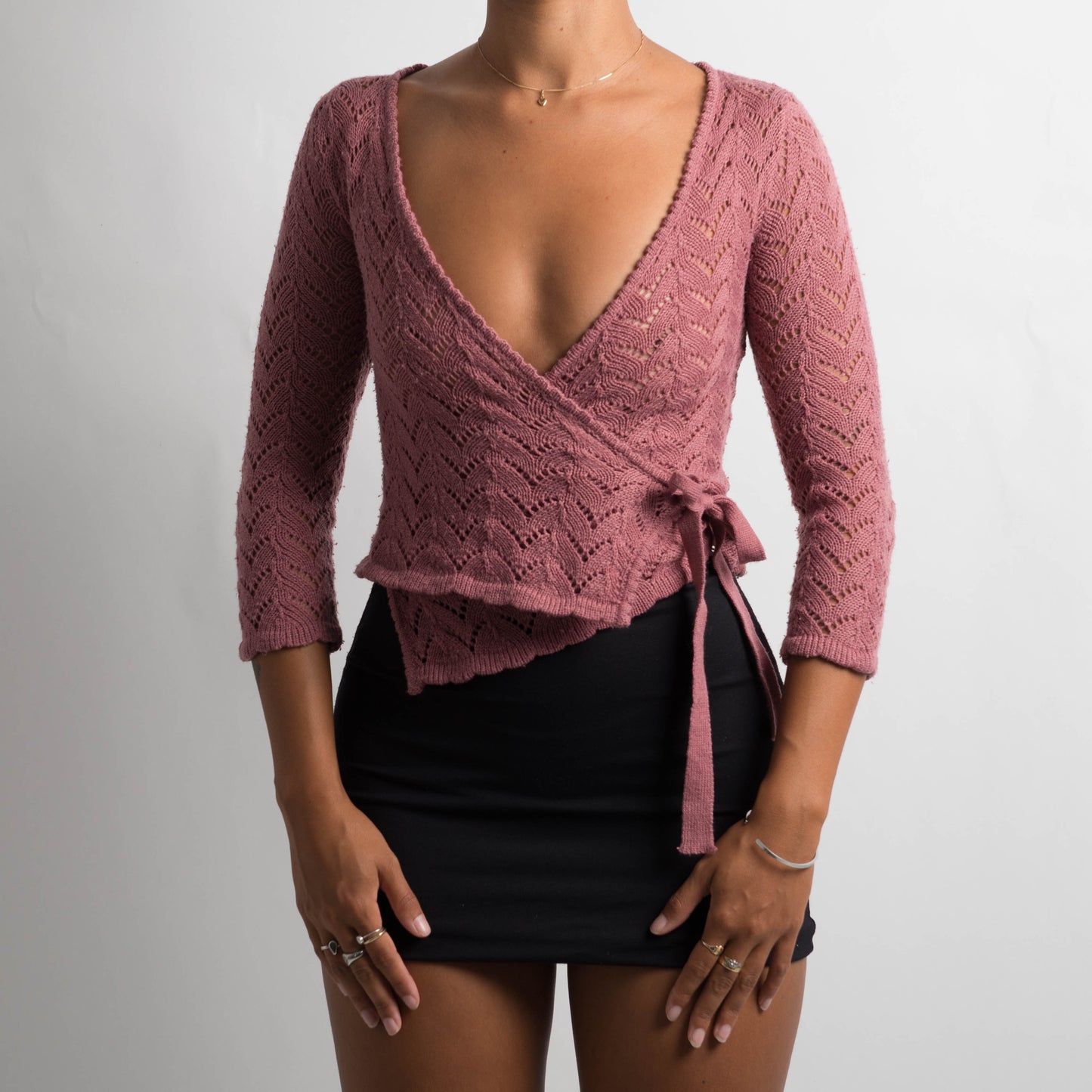 KNIT WRAP TOP