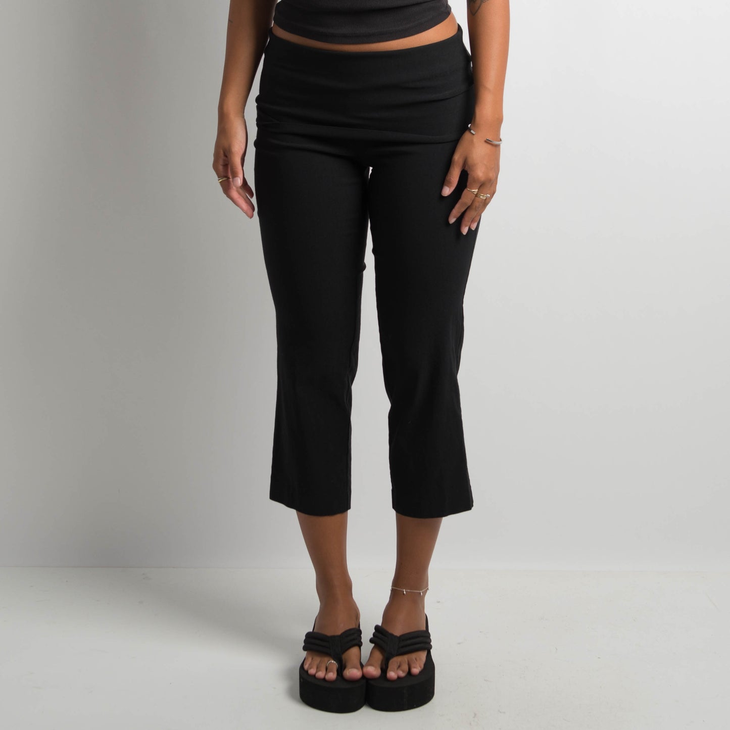 FOLD OVER CAPRI PANTS