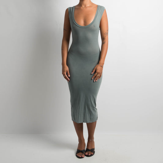 STRETCH MIDI DRESS