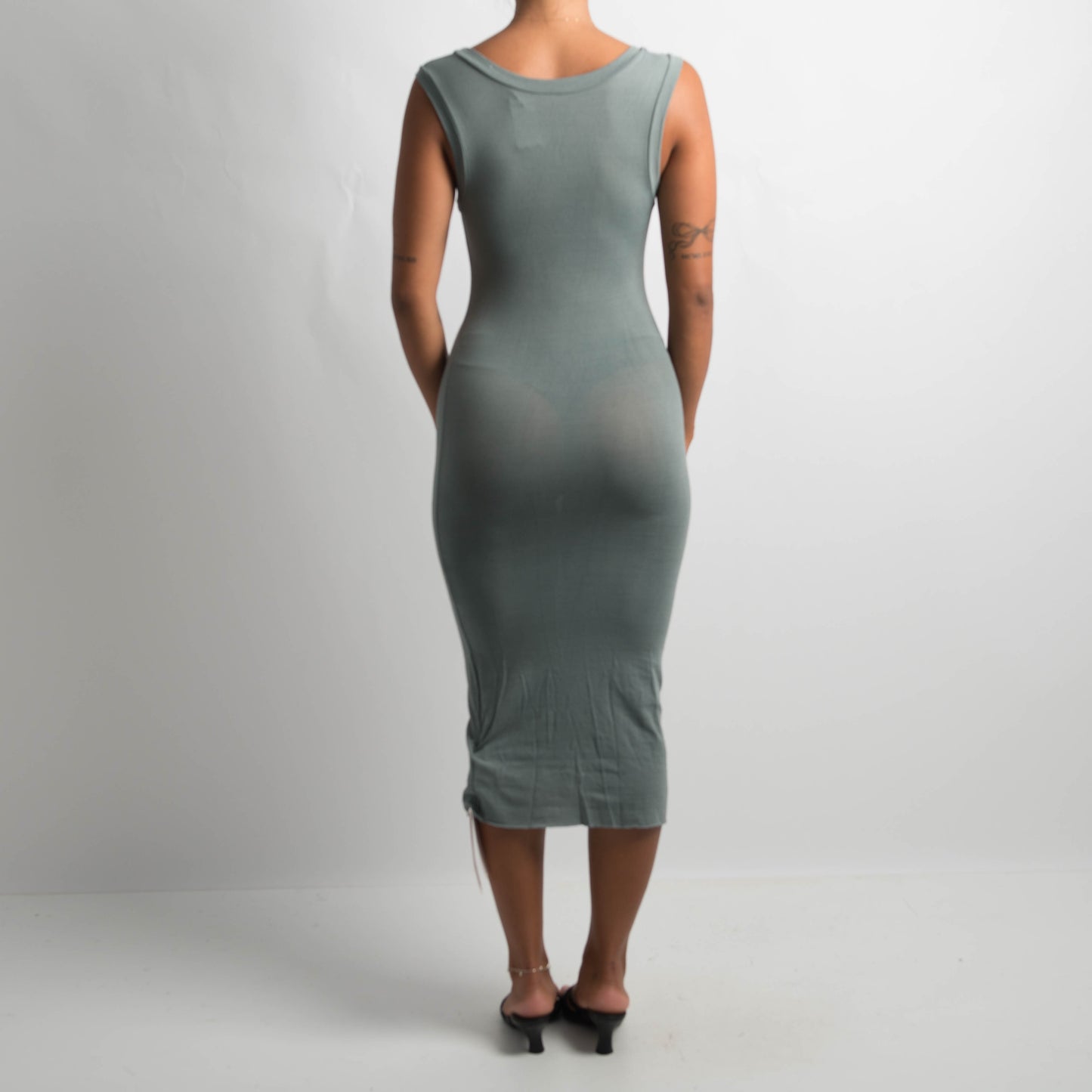 STRETCH MIDI DRESS