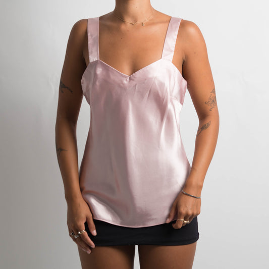 PINK SATIN CAMISOLE