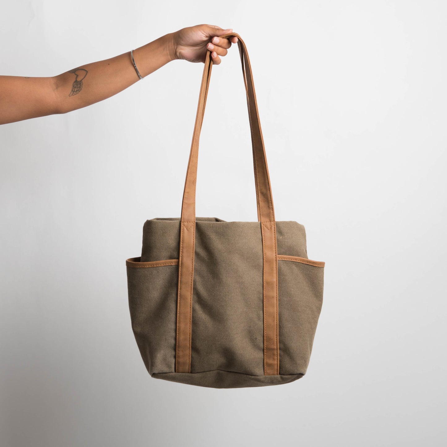 BROWN CANVAS BAG