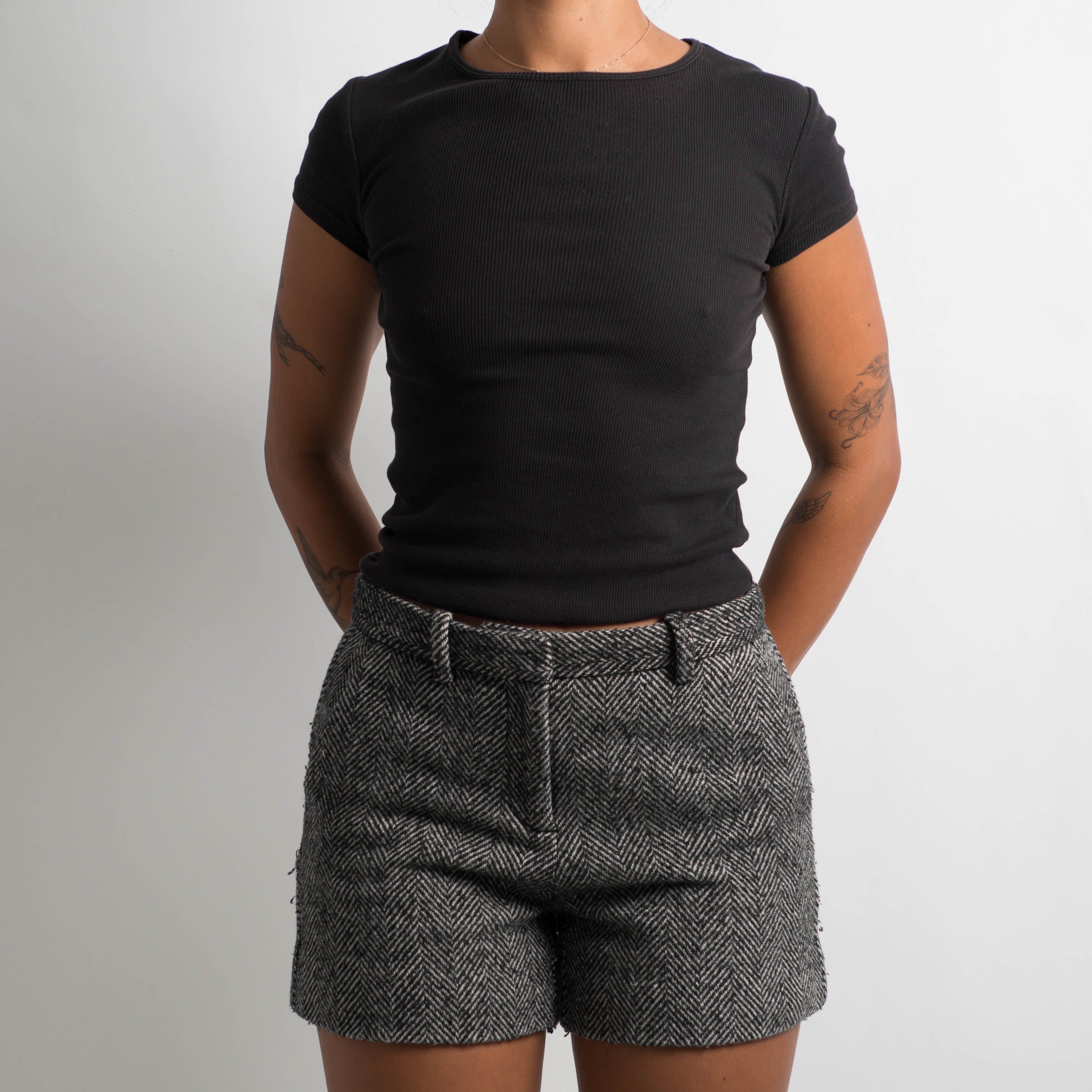 WOOL TAILORED SHORTS