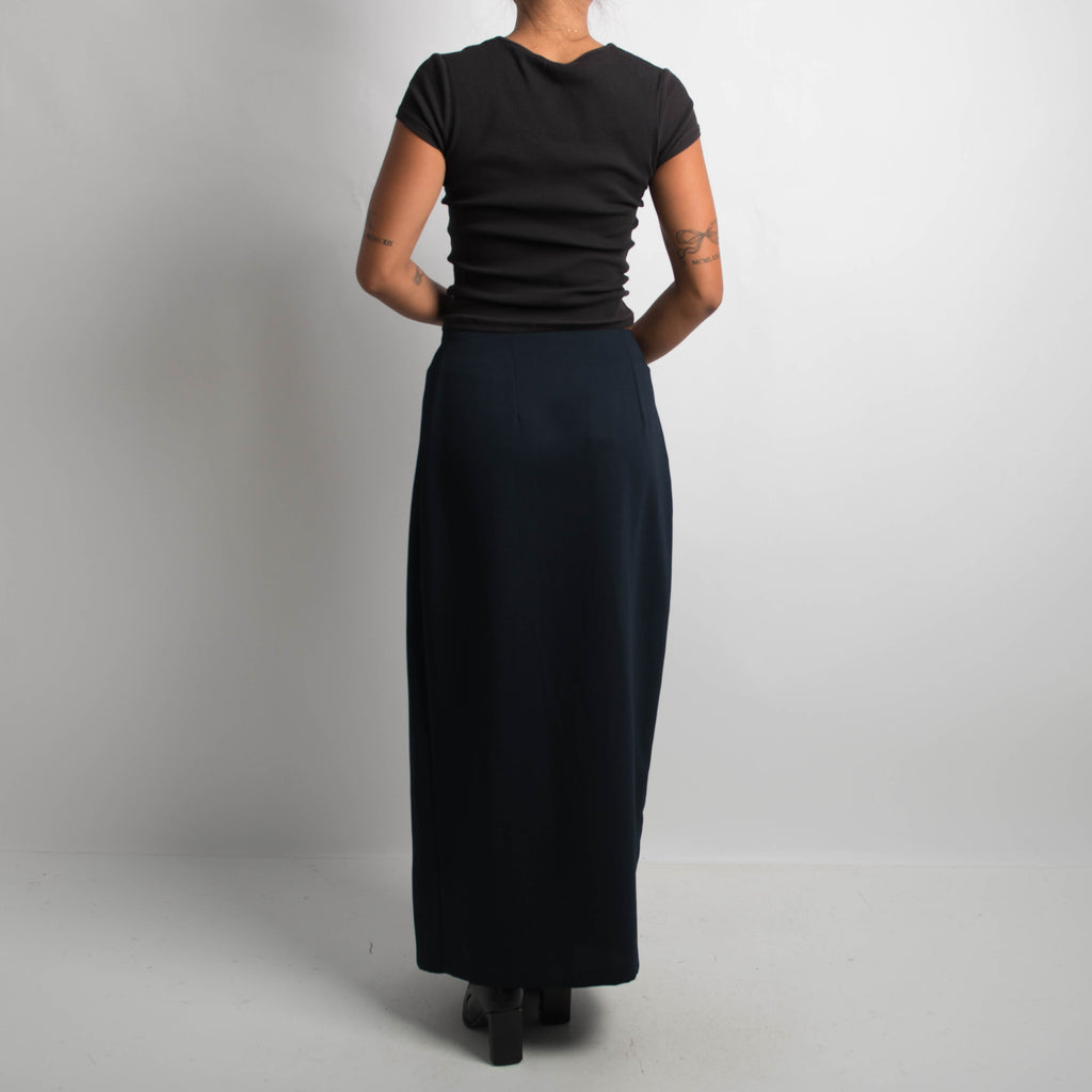 NAVY MAXI SKIRT