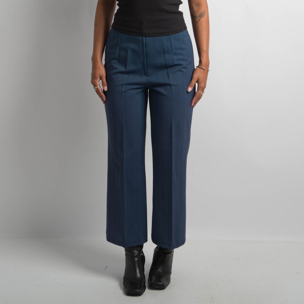 BLUE STRAIGHT LEG PANTS