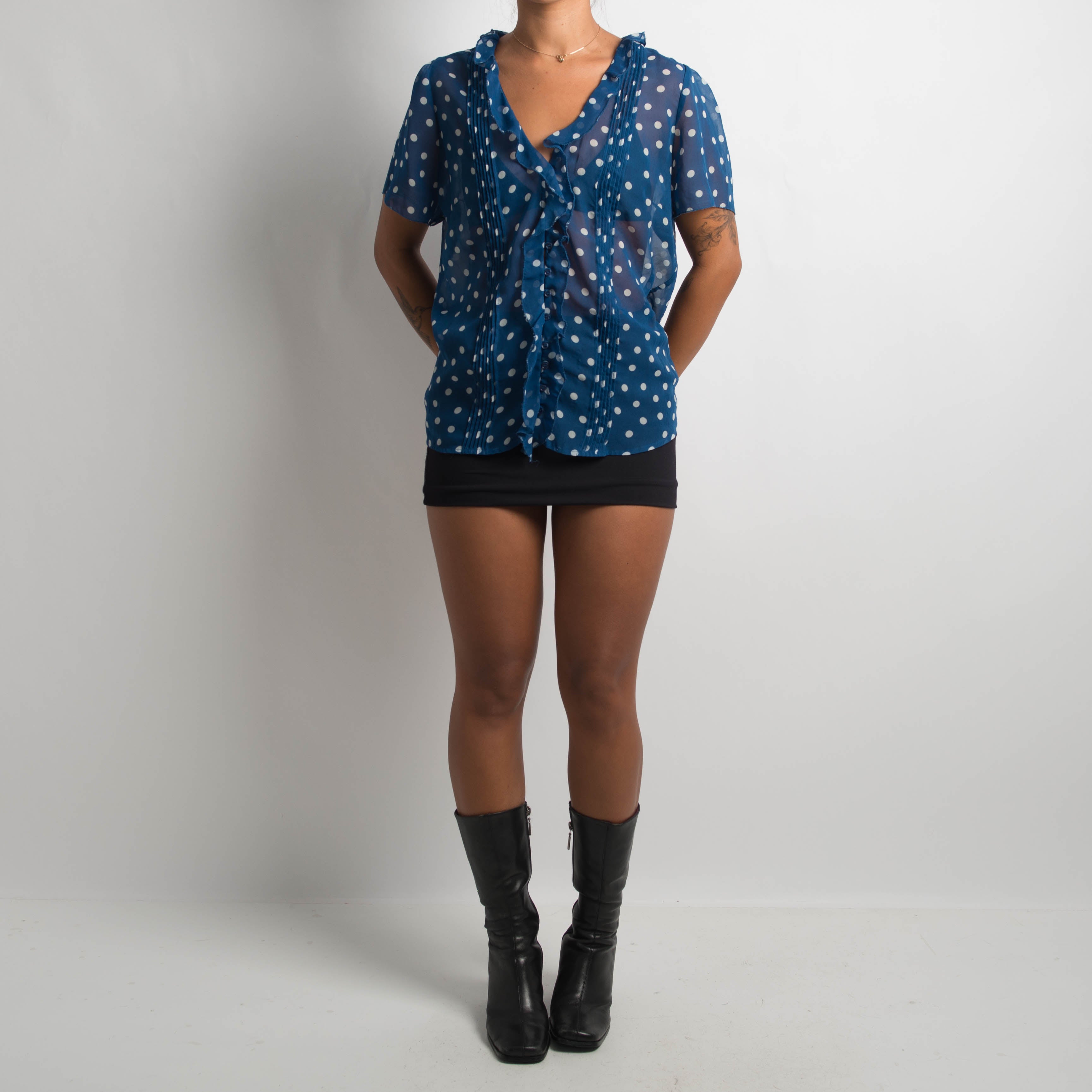 SHEER POLKA DOT TOP