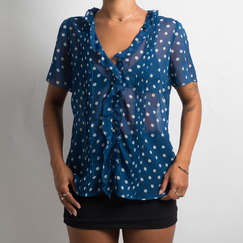 SHEER POLKA DOT TOP
