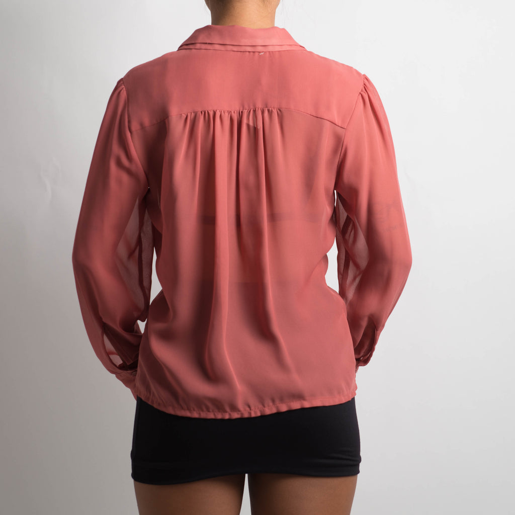 ROSE PINK SHEER BLOUSE