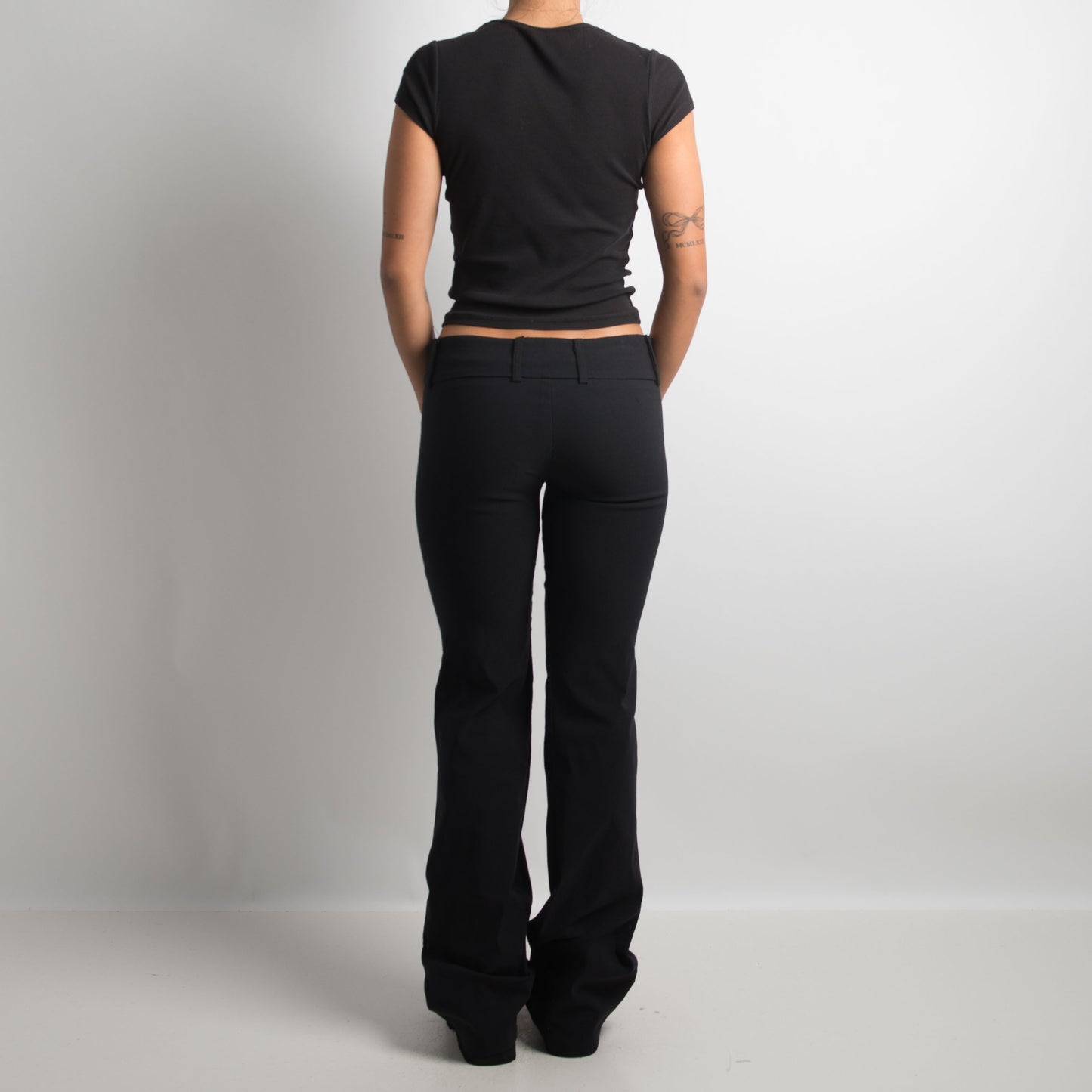 BLACK BOOTCUT PANTS