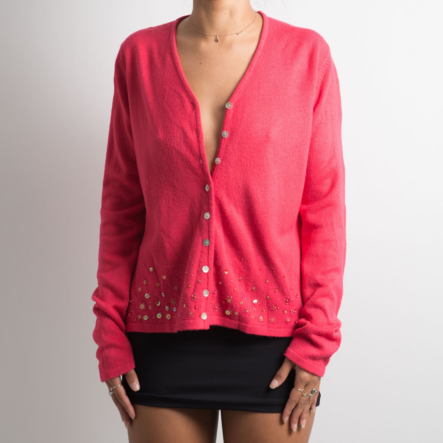 HOT PINK CARDIGAN