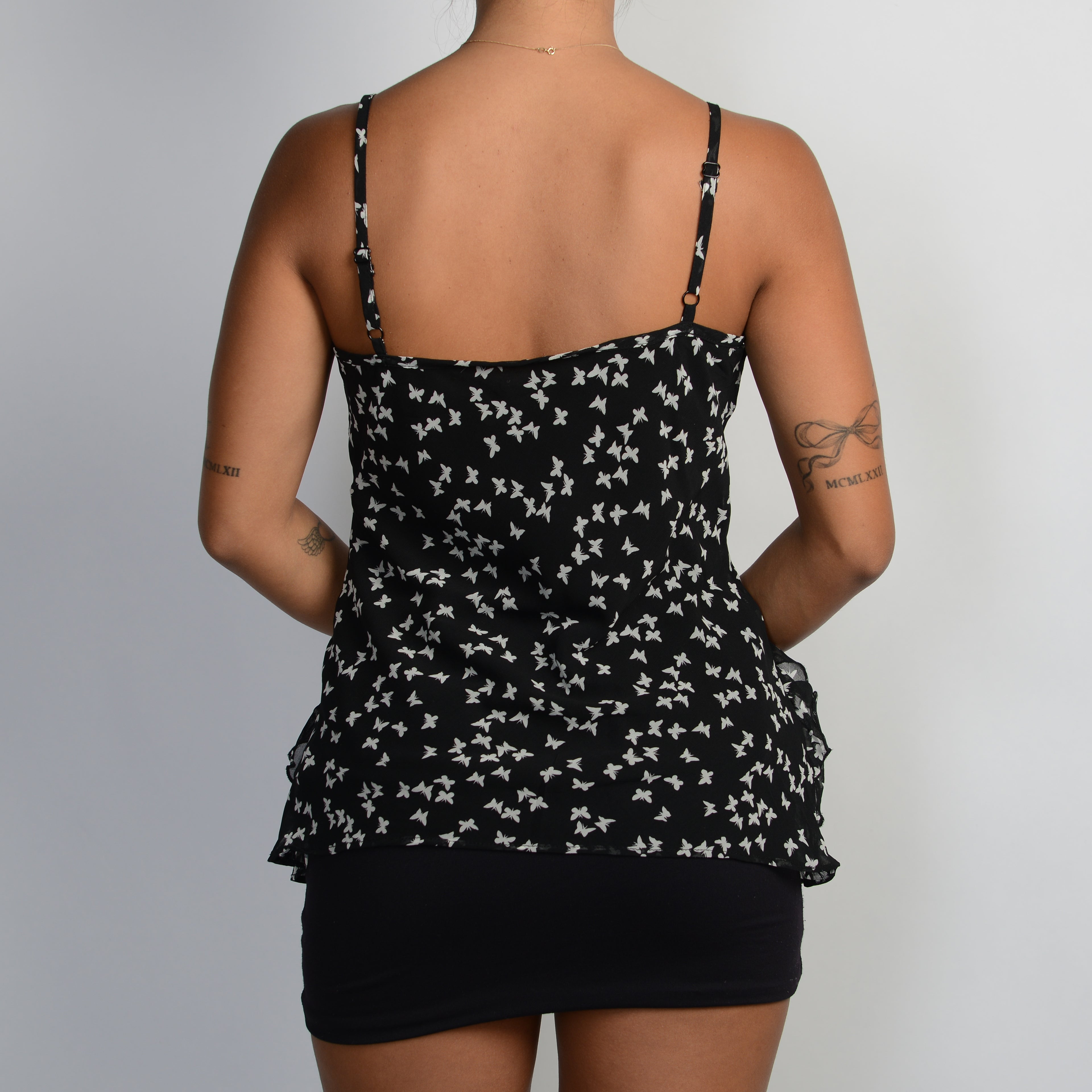 BLACK BUTTERFLY CAMISOLE