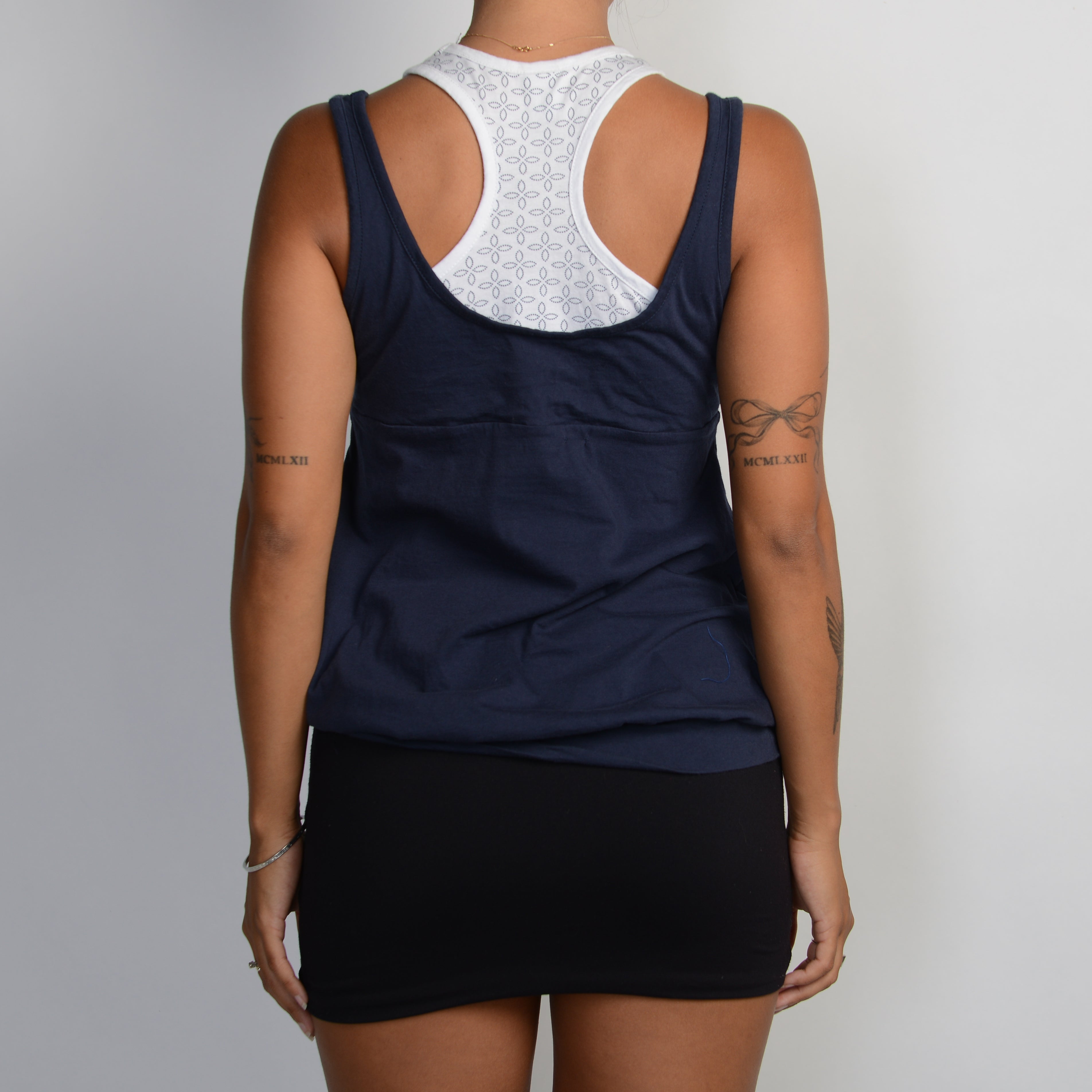 NAVY LAYERED TANK TOP