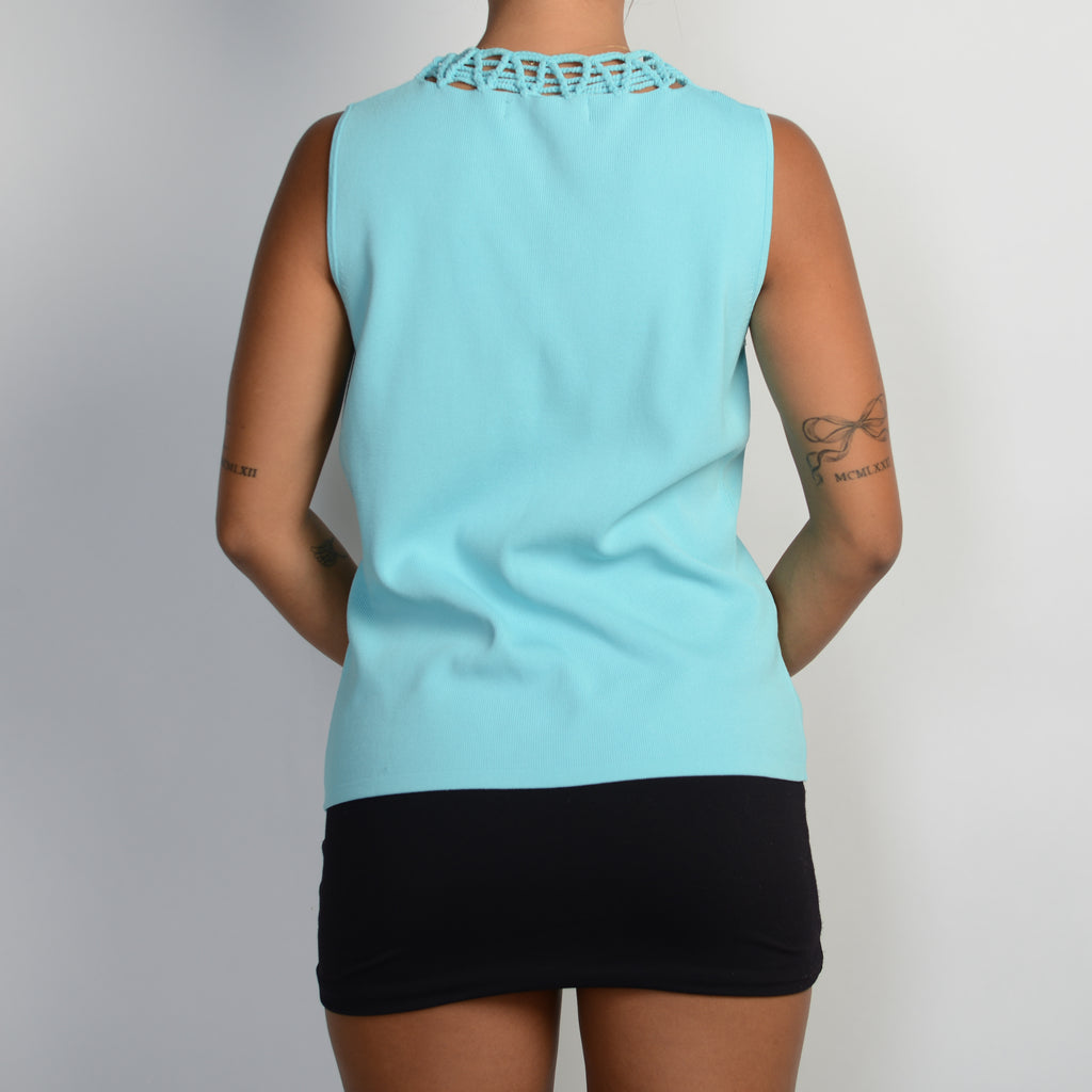 BLUE ROPE DETAIL TOP