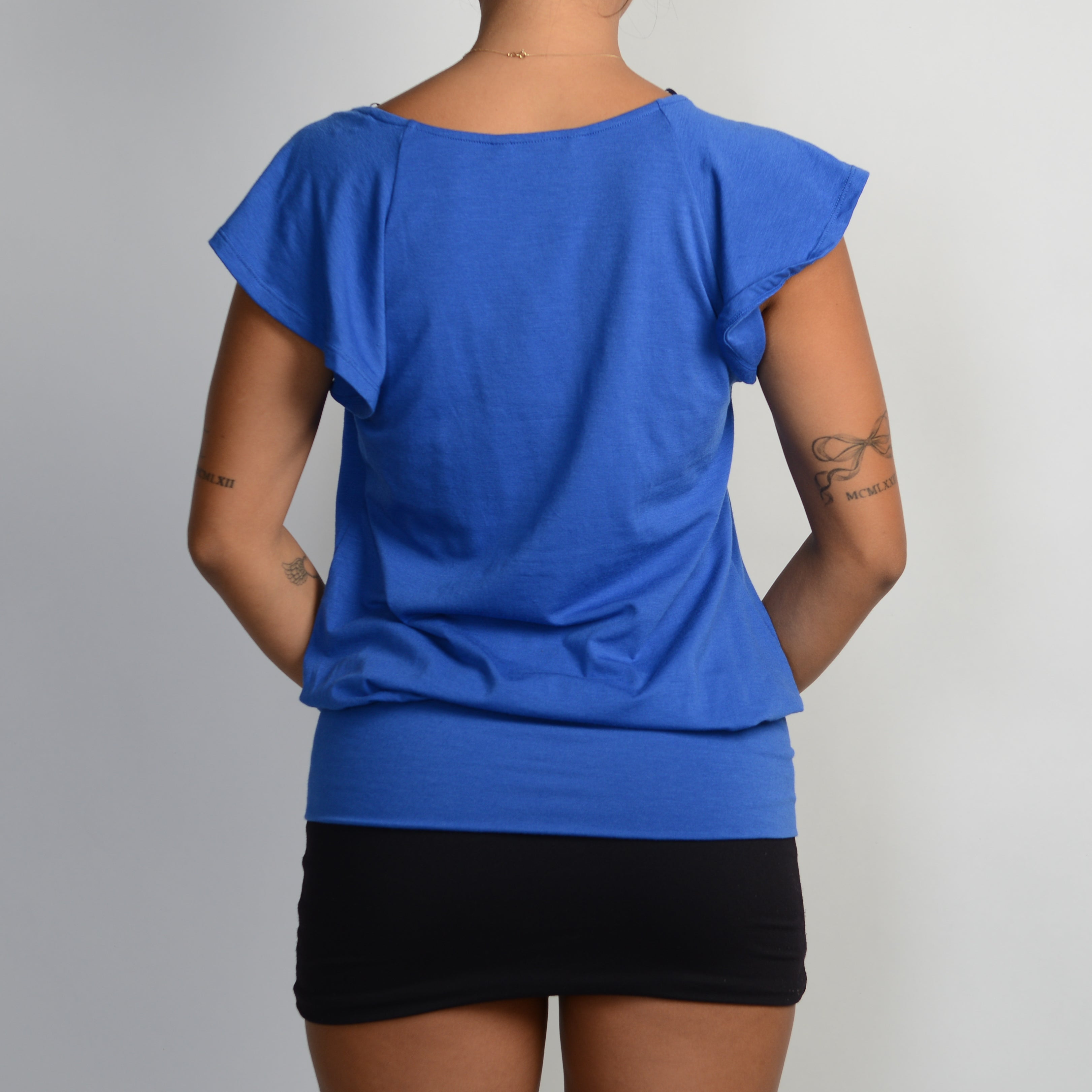 COBALT PLEAT TOP