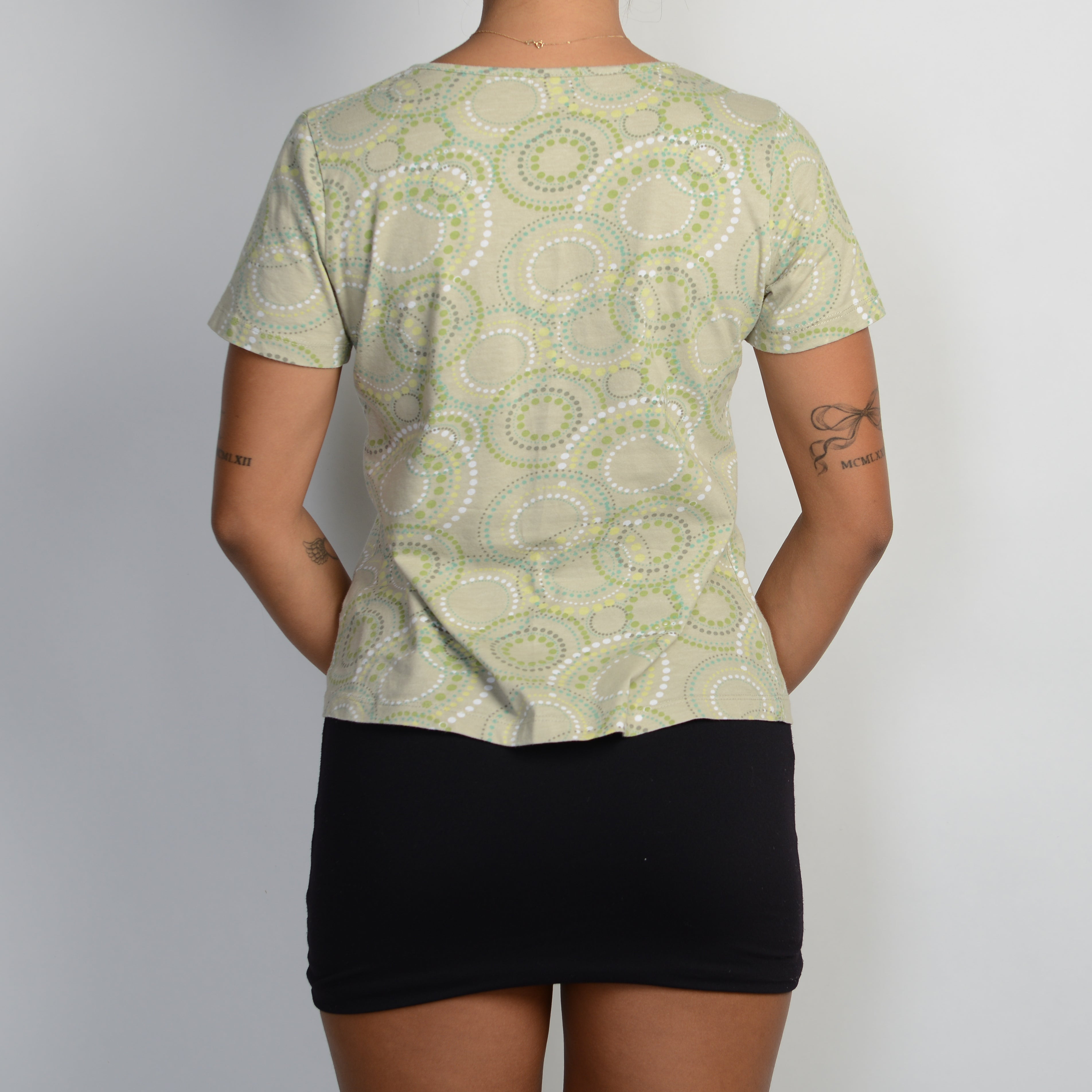 GREEN PATTERN TOP