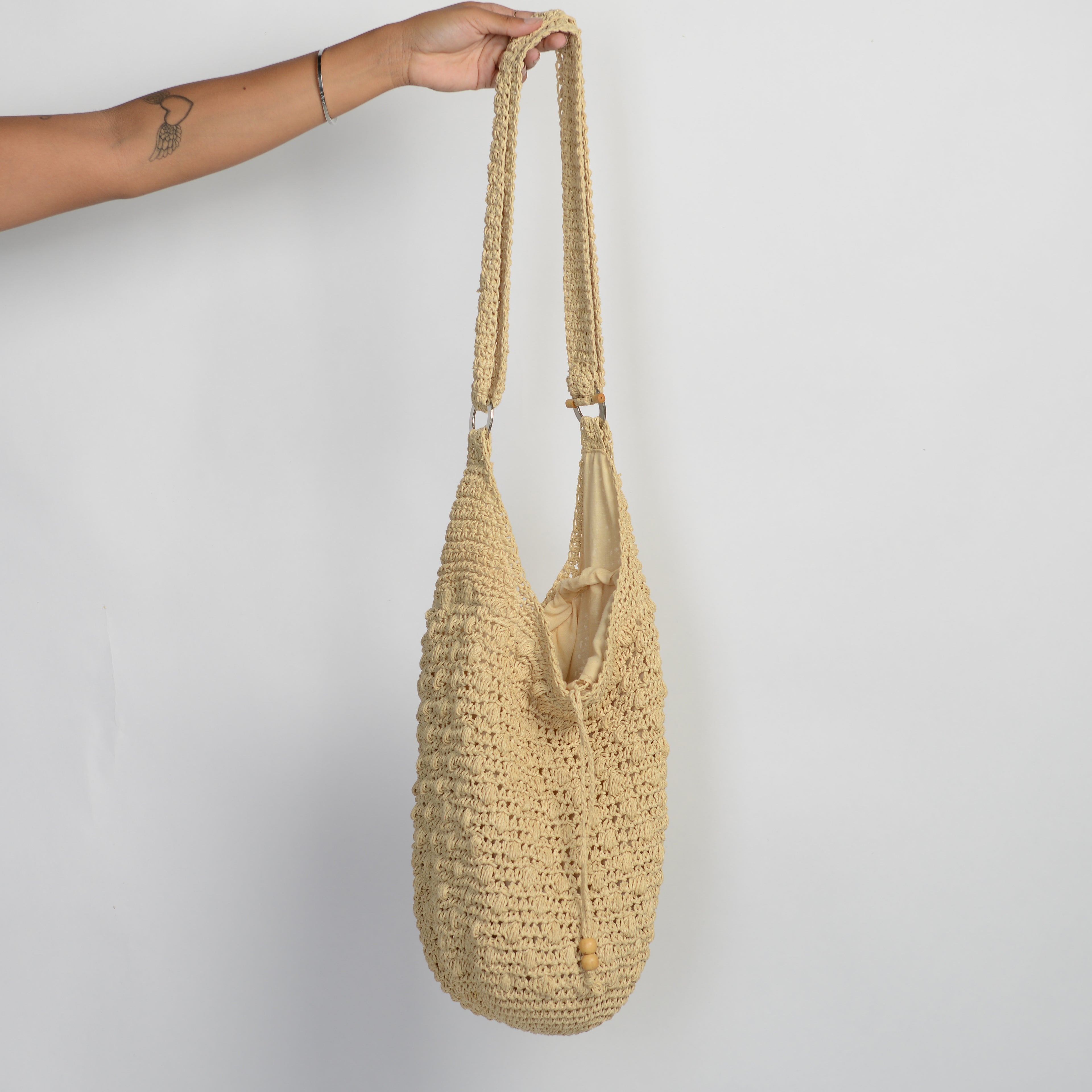 CROCHET STRAW BAG