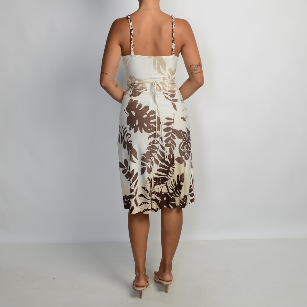 SLINKY PATTERN MIDI DRESS