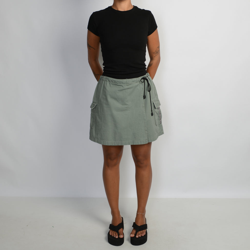 KHAKI CARGO SKORT