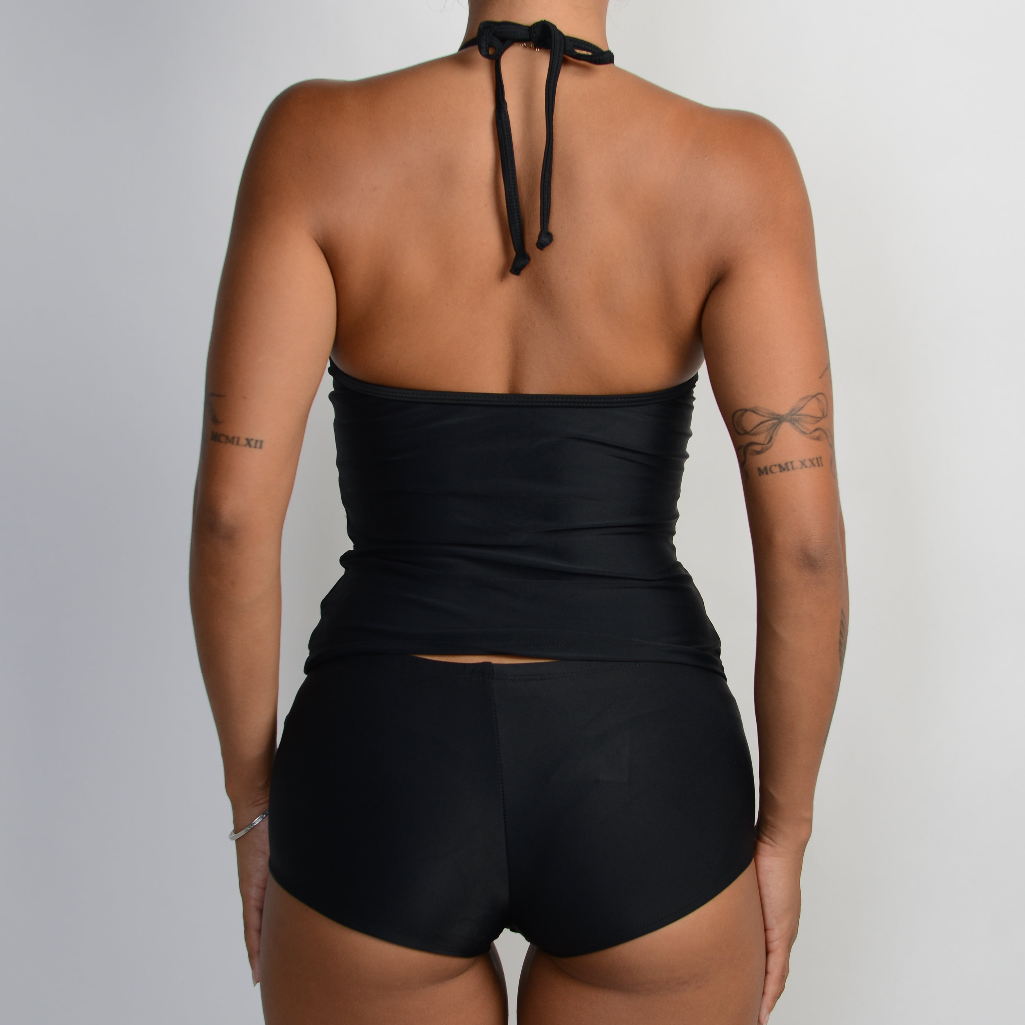 BLACK UNDERWIRE TANKINI TOP