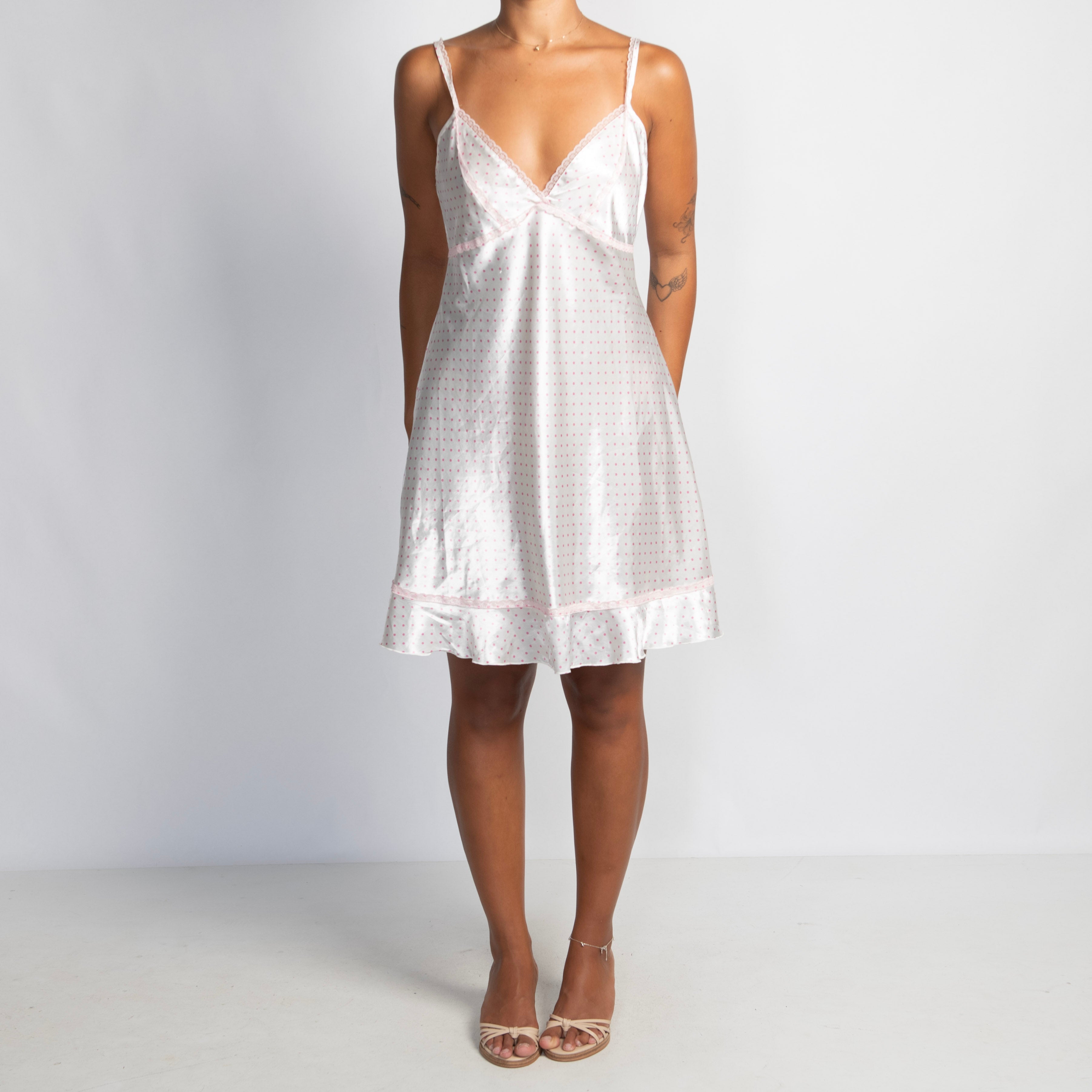POLKA DOT SATIN CHEMISE