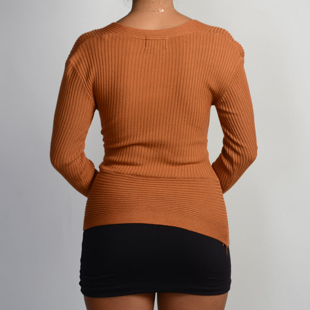 ORANGE RIB TOP
