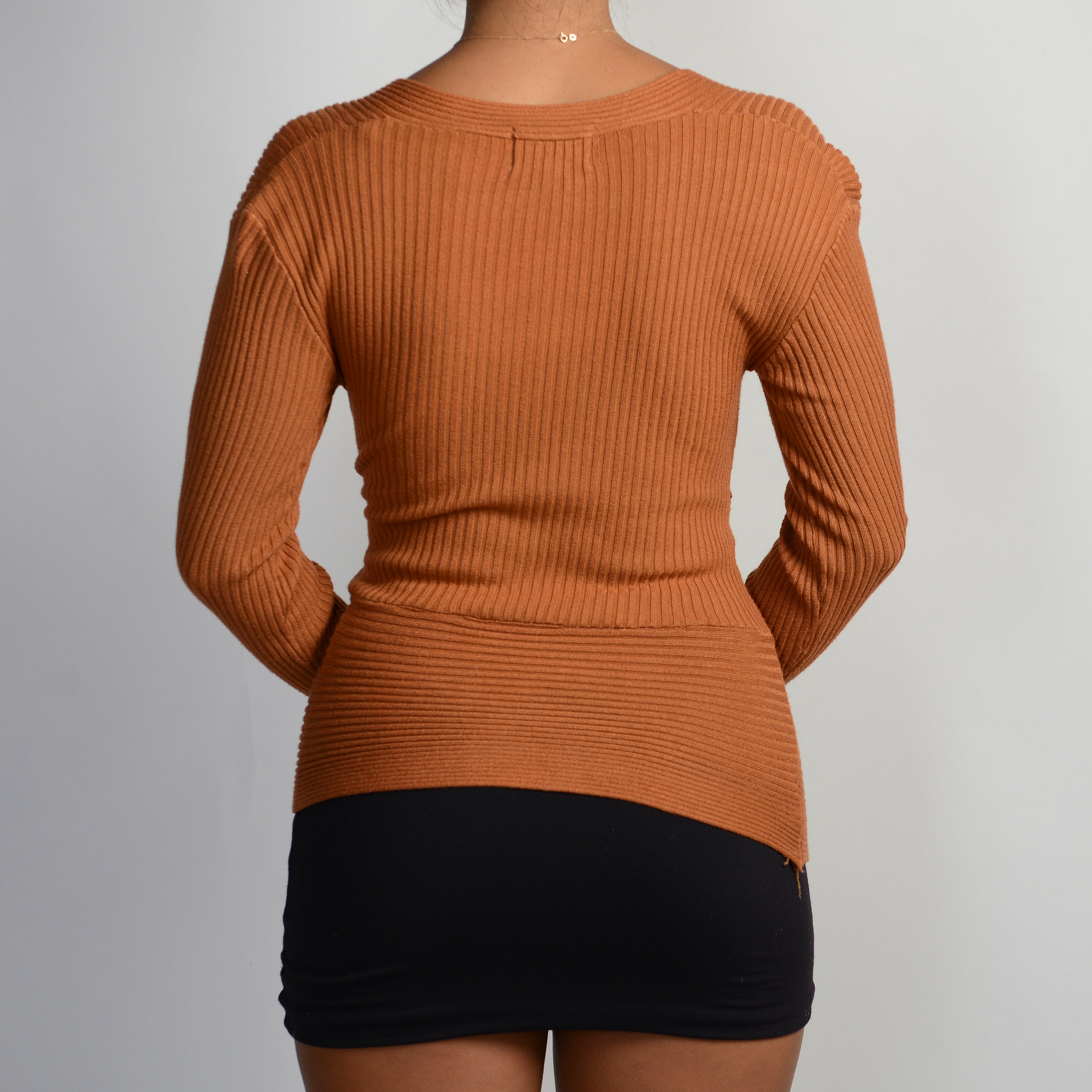 ORANGE RIB TOP