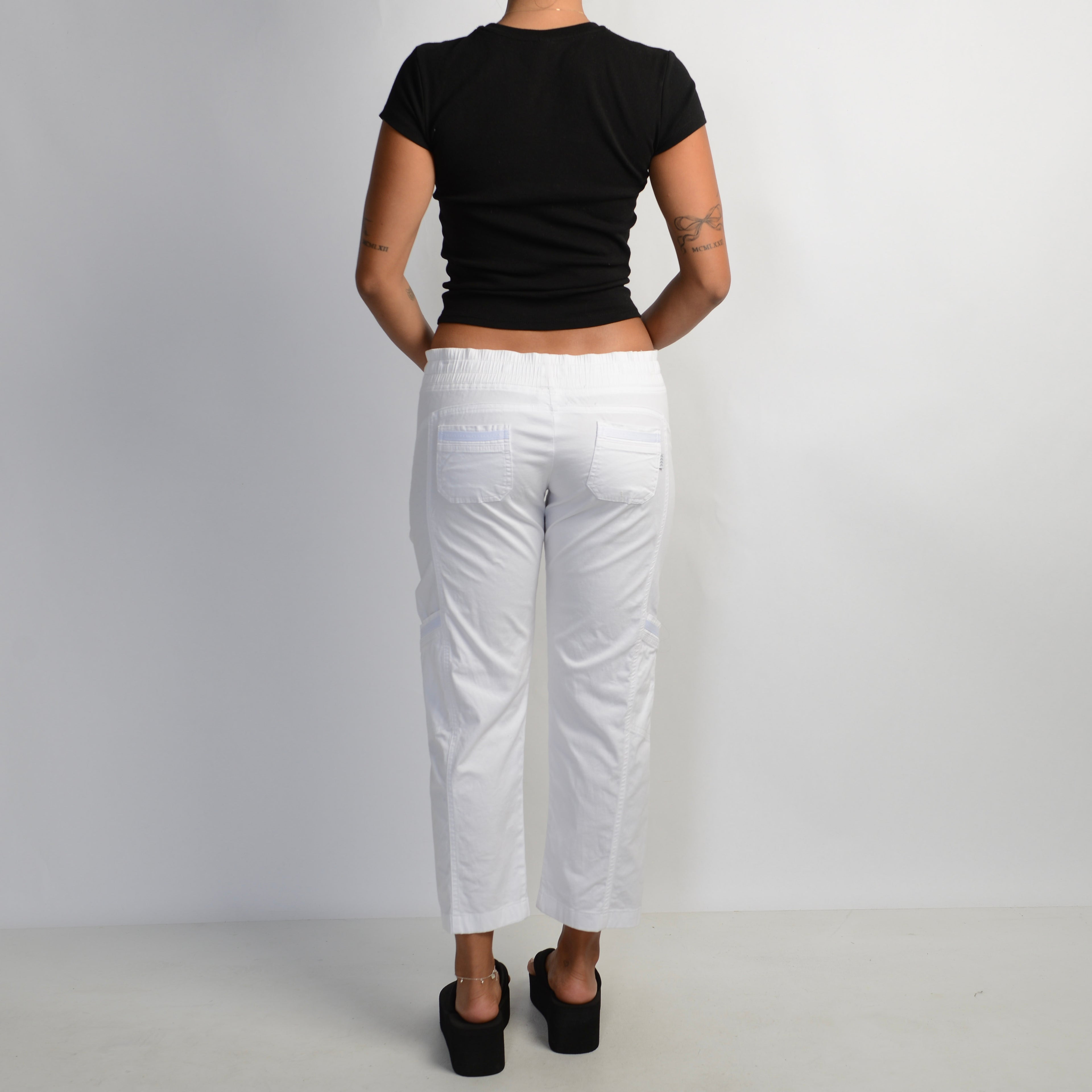 WHITE COTTON PANTS