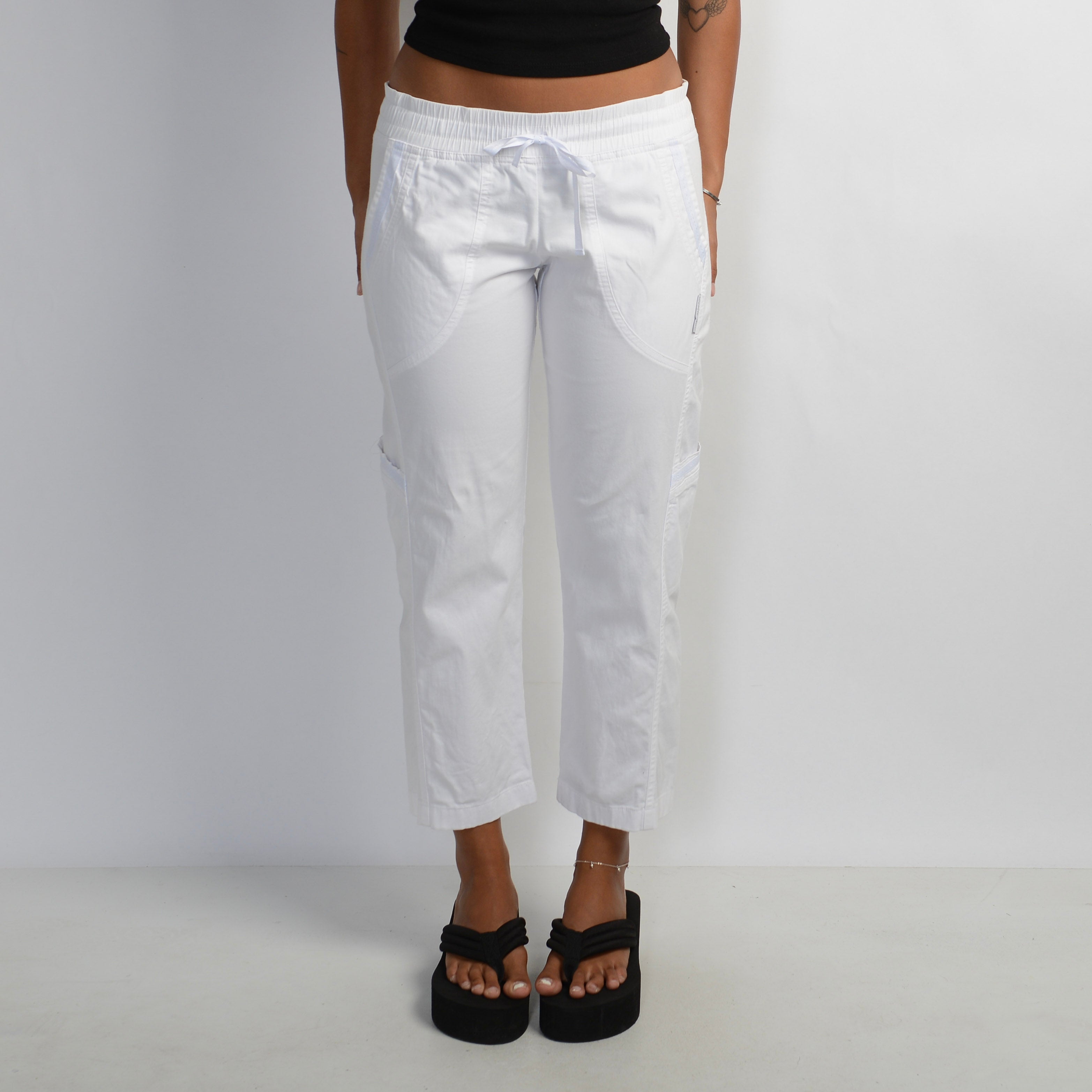 WHITE COTTON PANTS