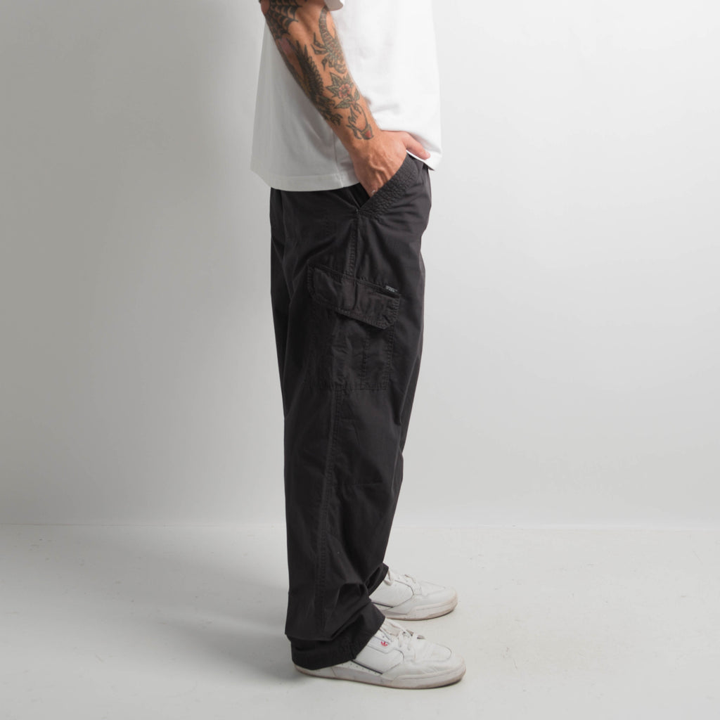 FADED BLACK CARGO PANTS