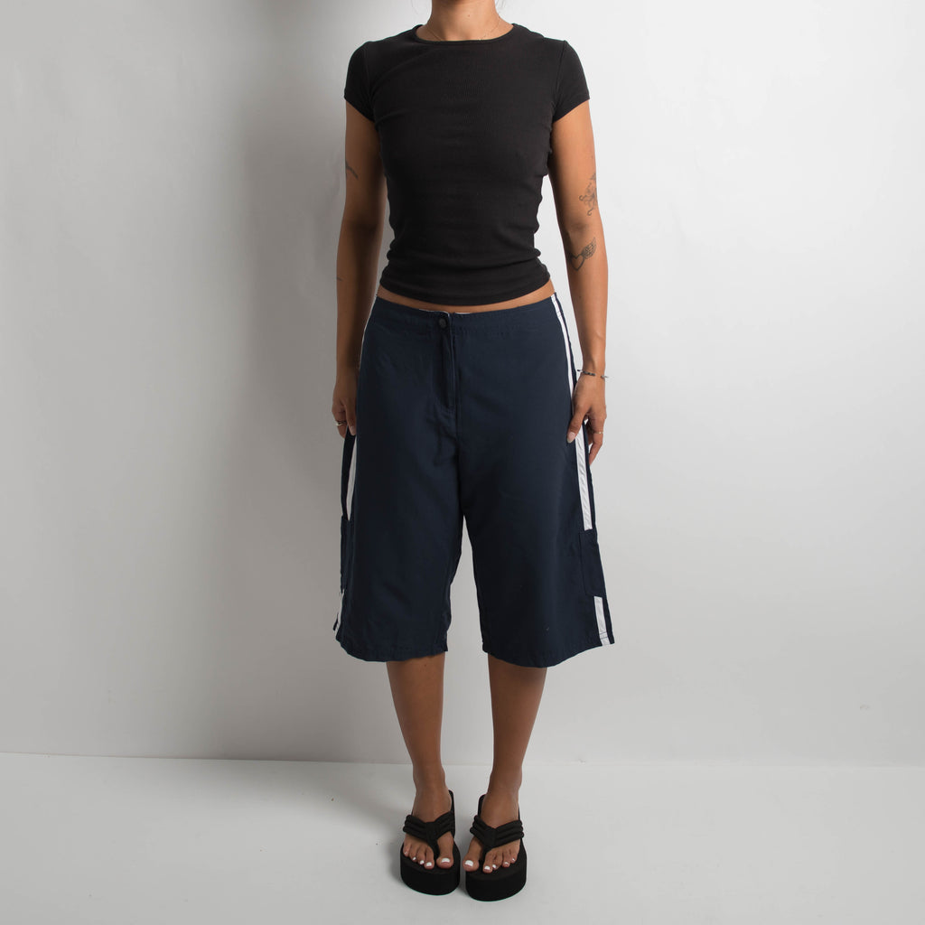 NAVY LONGLINE BOARD SHORTS