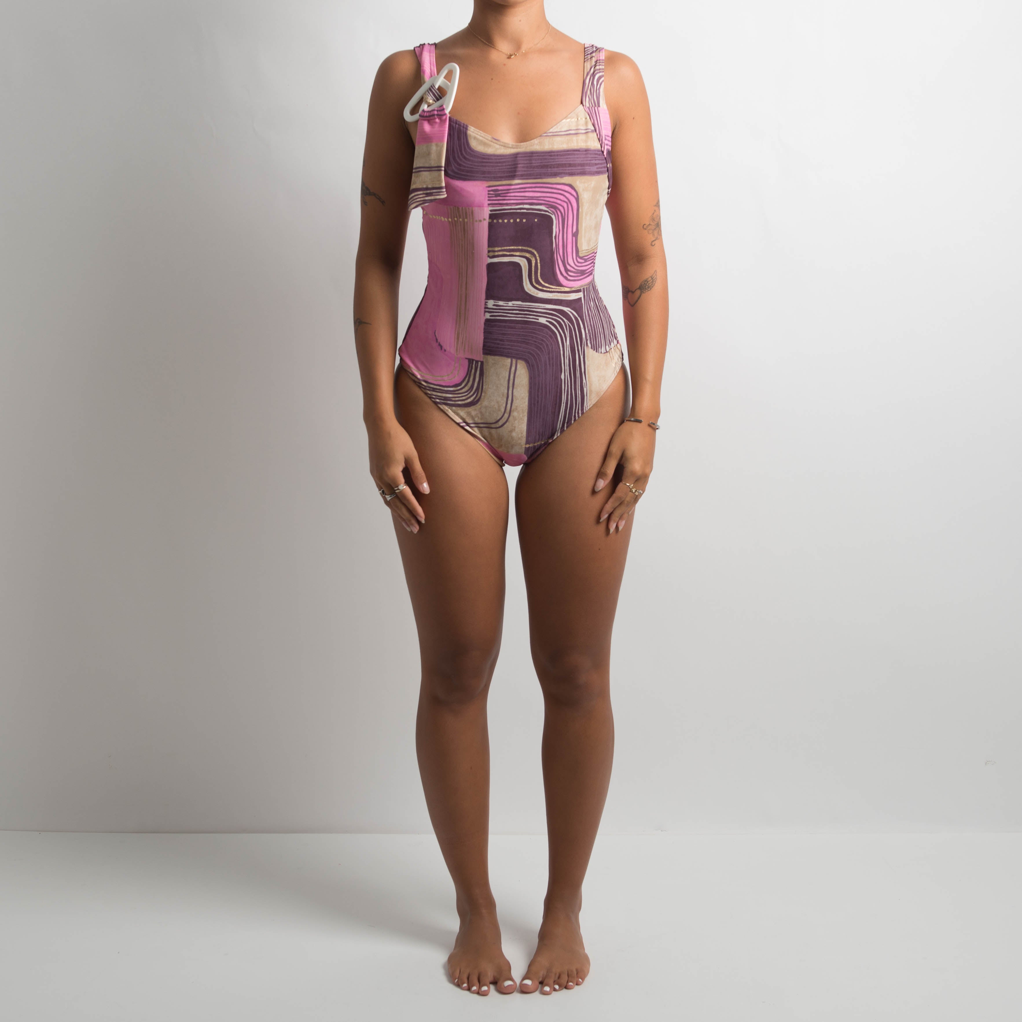 GEOMETRIC ONE PIECE SWIMSUIT