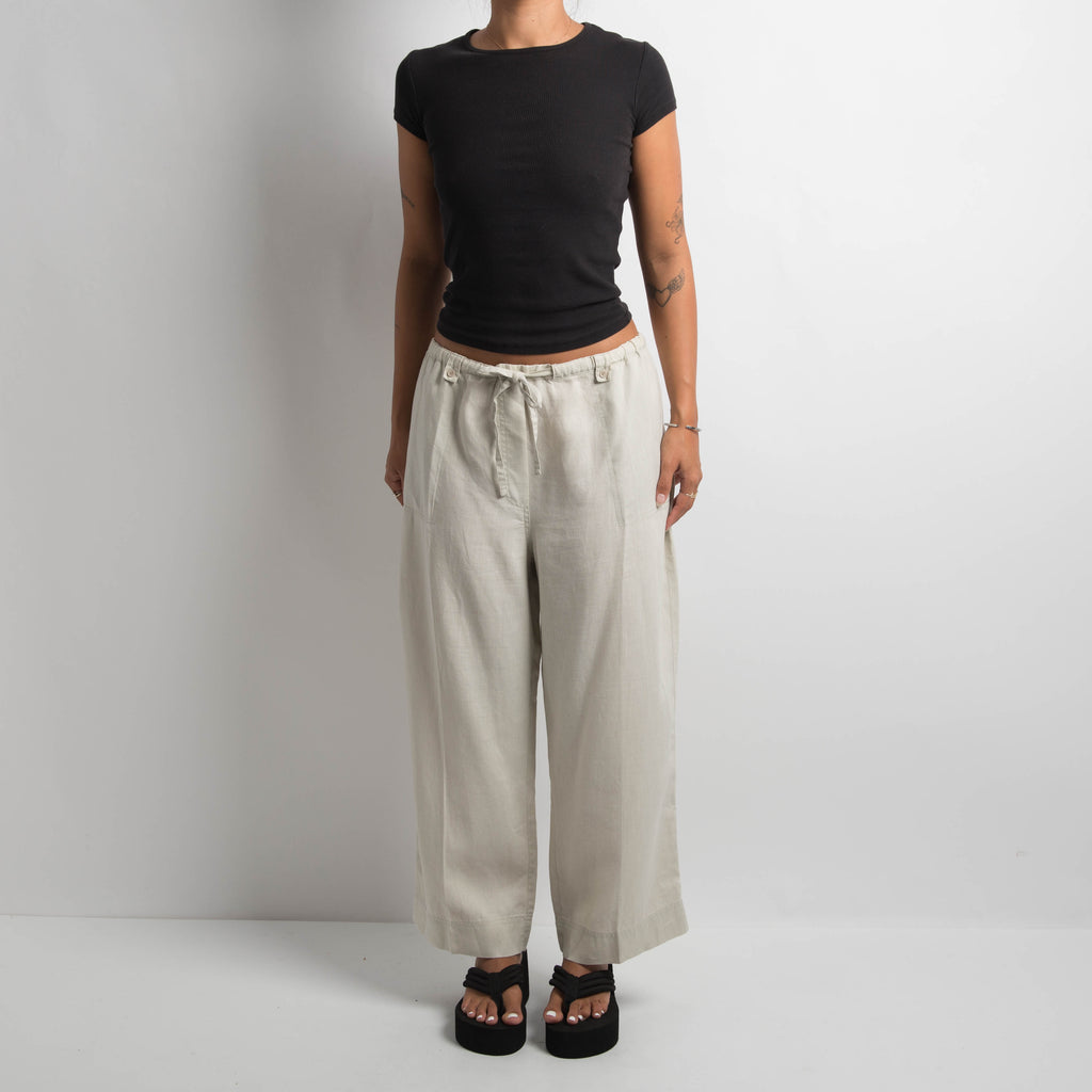 CREAM LINEN PANTS