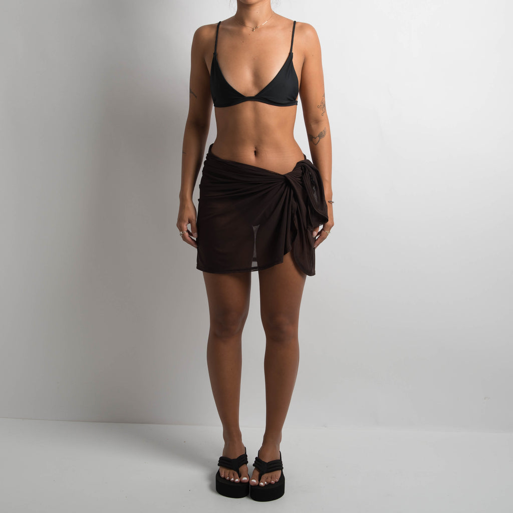 DARK BROWN MESH SARONG