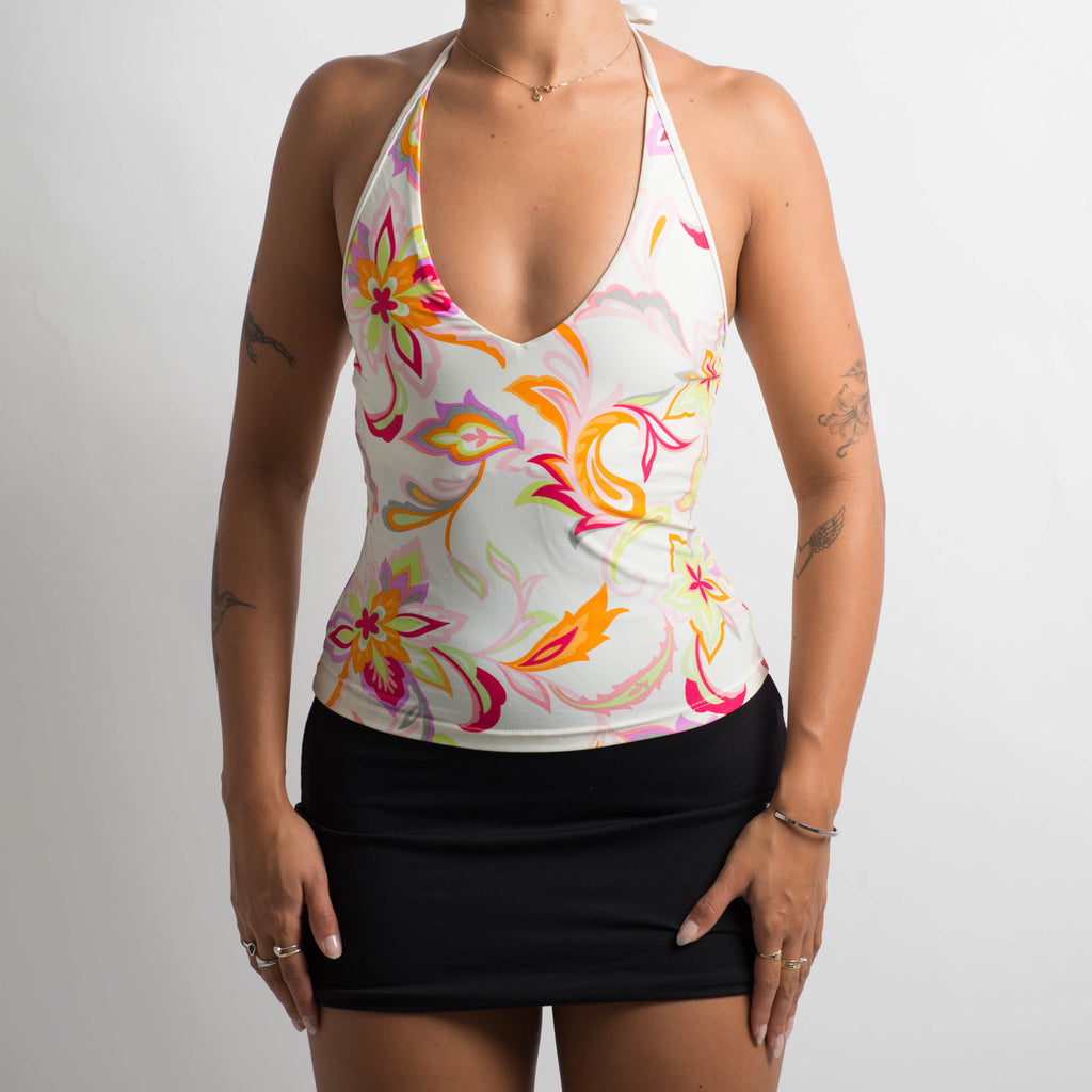 CARNIVAL HALTER TANKINI TOP