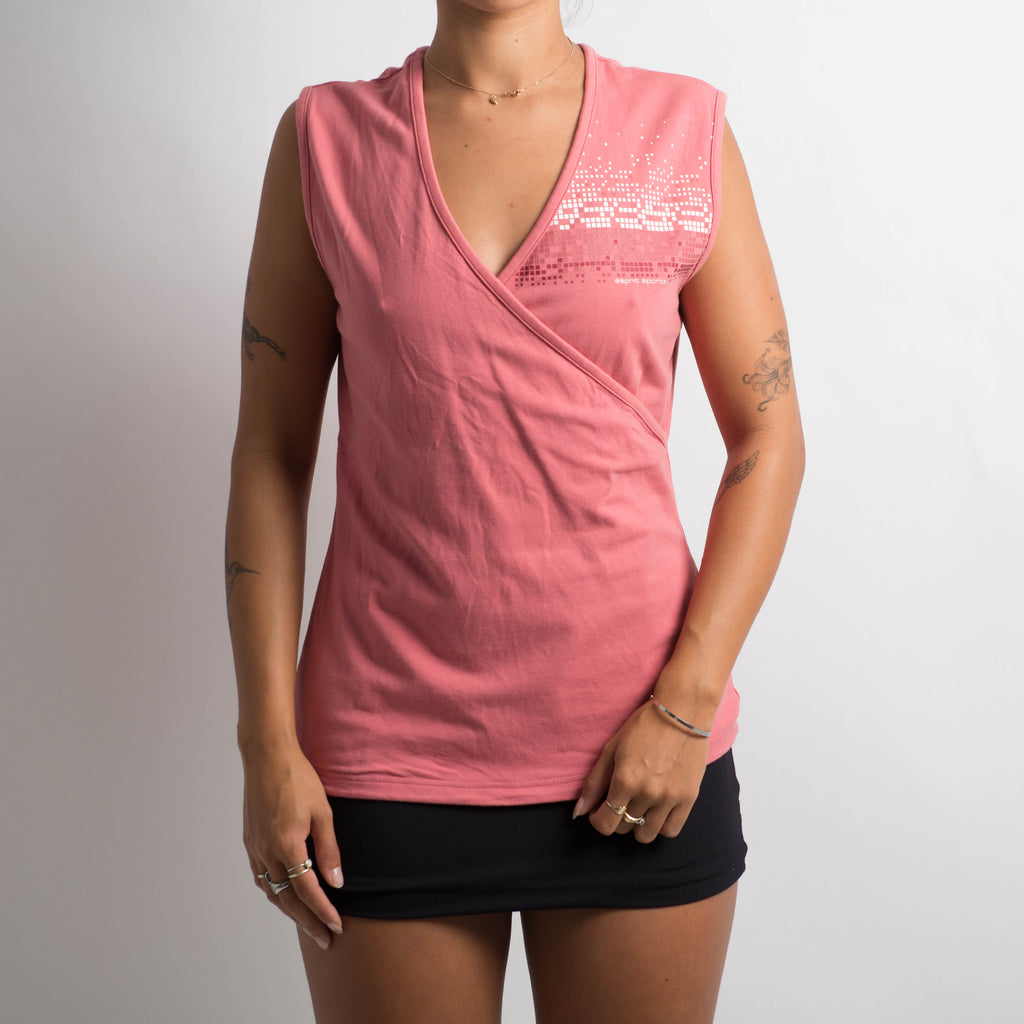 PINK SLEEVELESS TOP