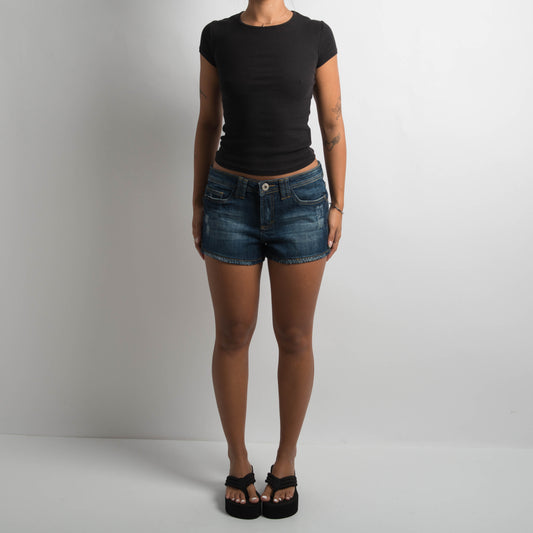 DARK WASH DENIM SHORTS