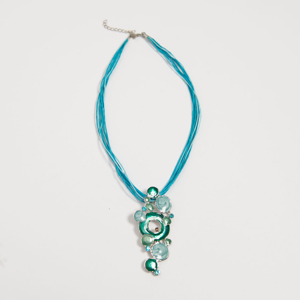 COLLIER PENDENTIF BLEU