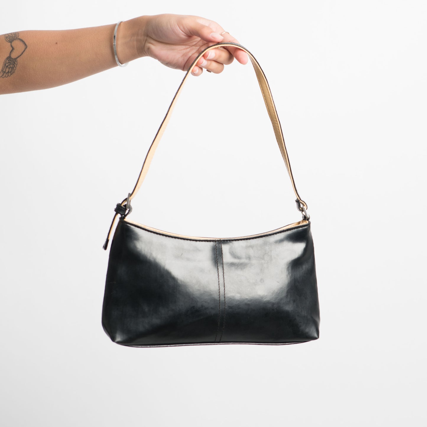 FAUX LEATHER HANDBAG