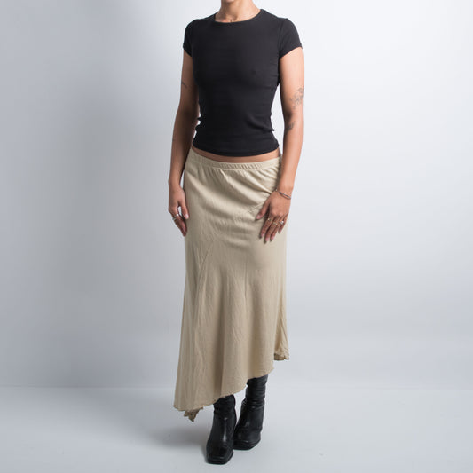 BEIGE ASYMMETRIC SKIRT