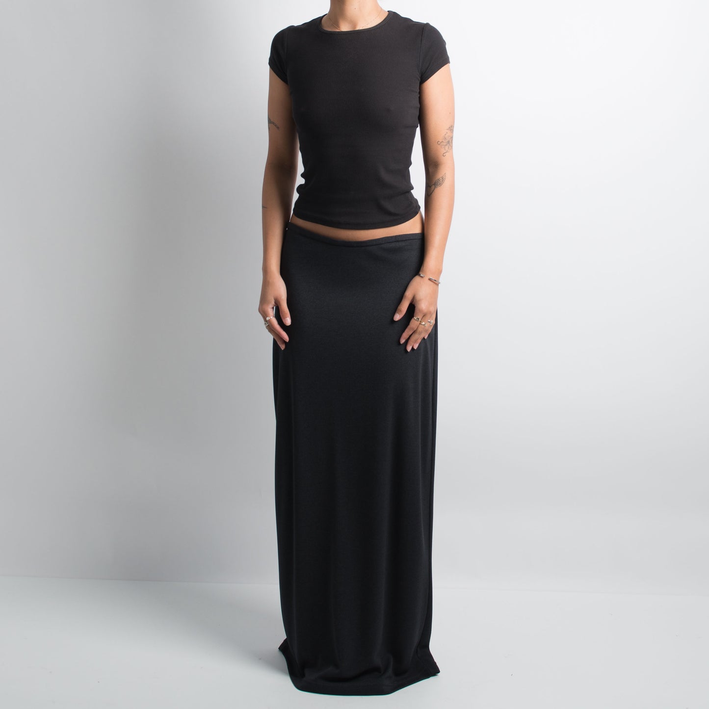 DARK COLOURED MAXI SKIRT