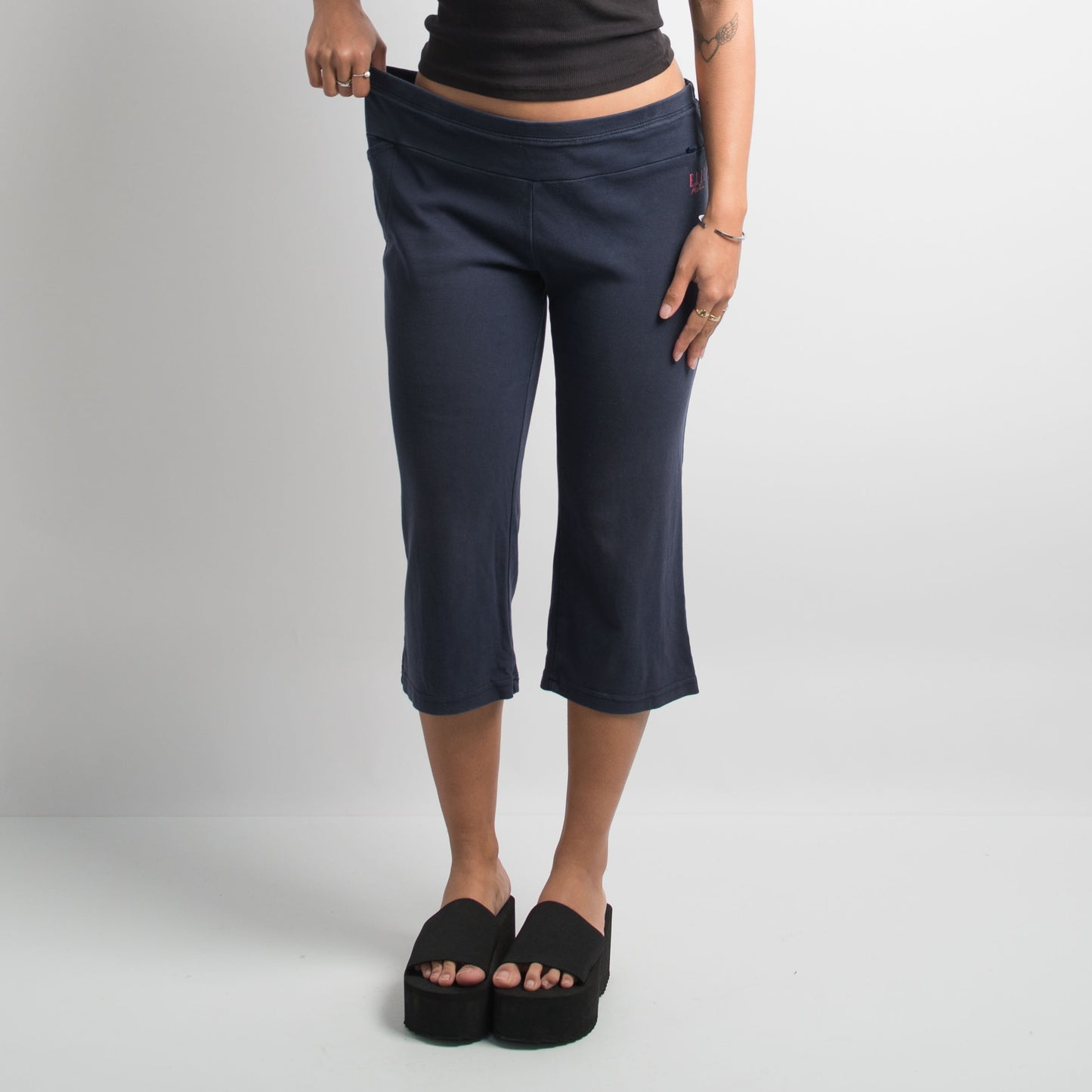 NAVY CAPRI LEGGINGS