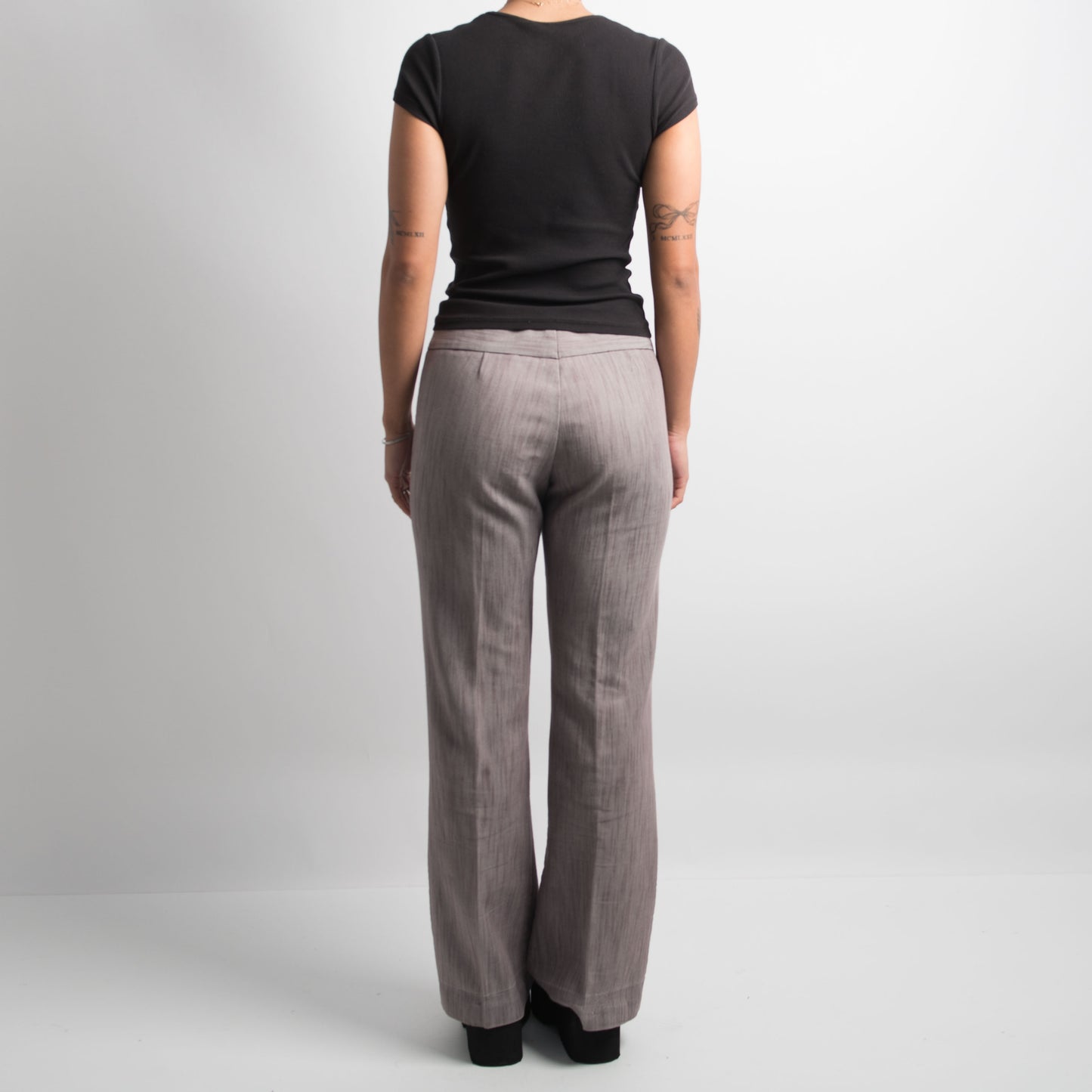 FADED PINSTRIPE TROUSERS