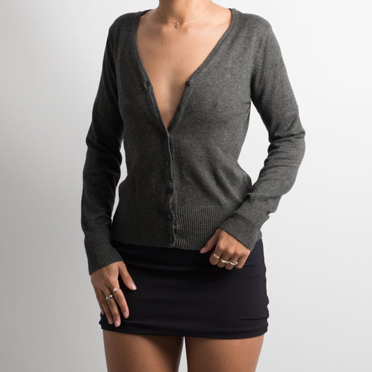 CHARCOAL GREY CARDIGAN