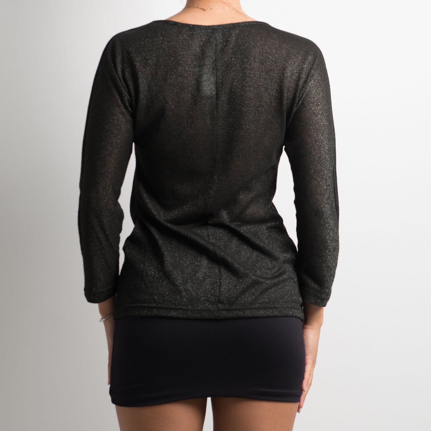 SHEER BLACK LONG SLEEVE