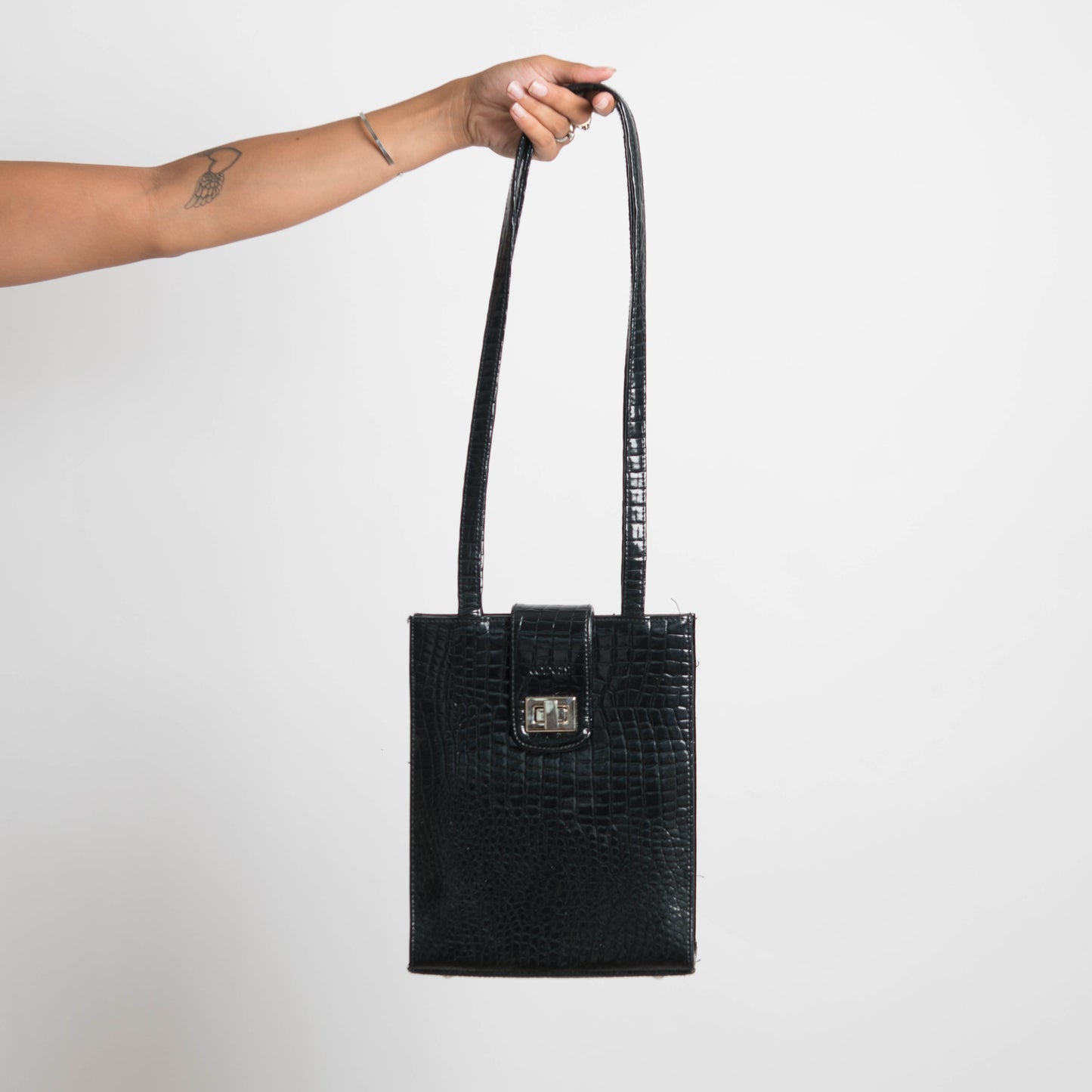 STRUCTURED BLACK BAG